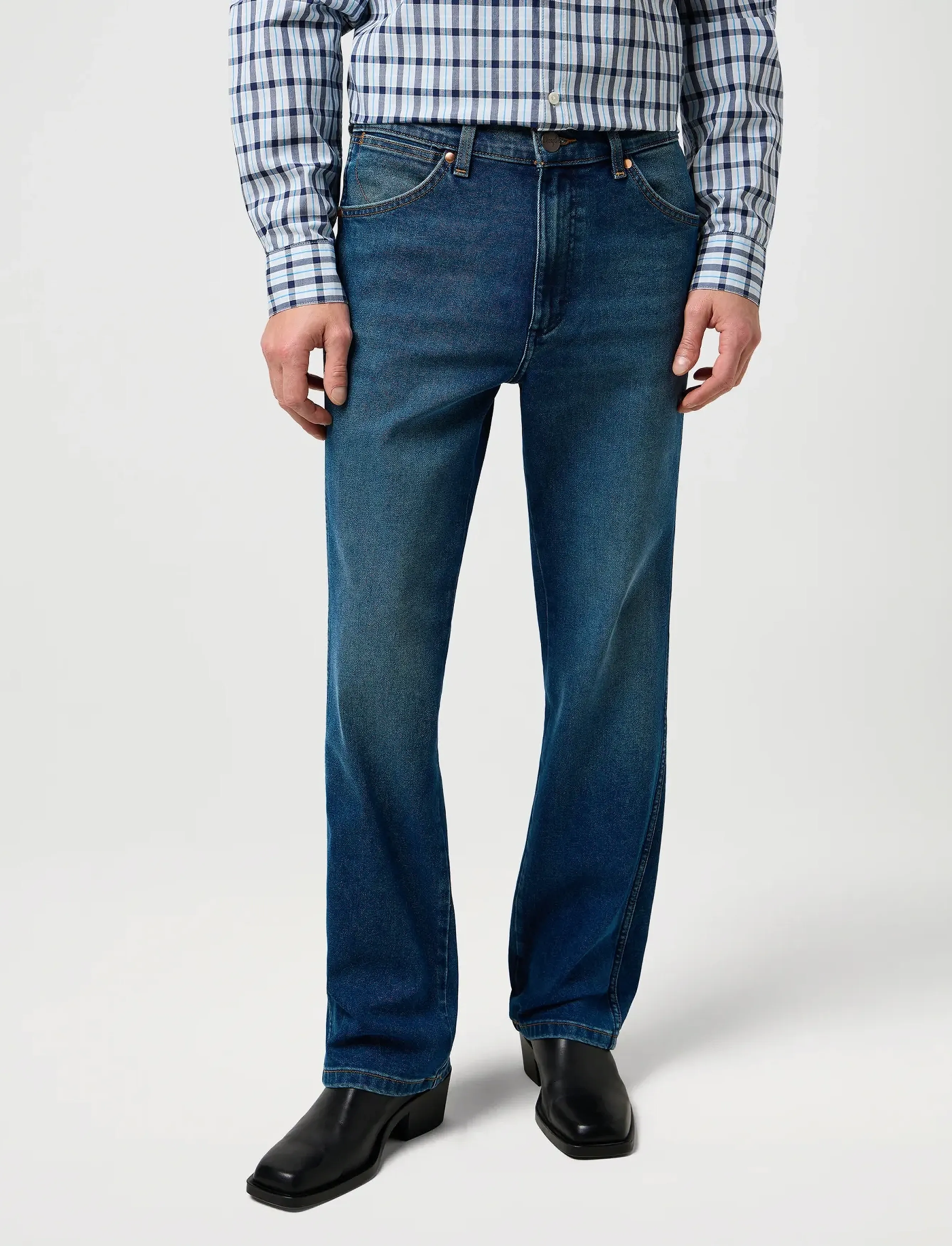 Wrangler Wrancher, 32 x 32, Blue, Jeans > Almindelige, Herre