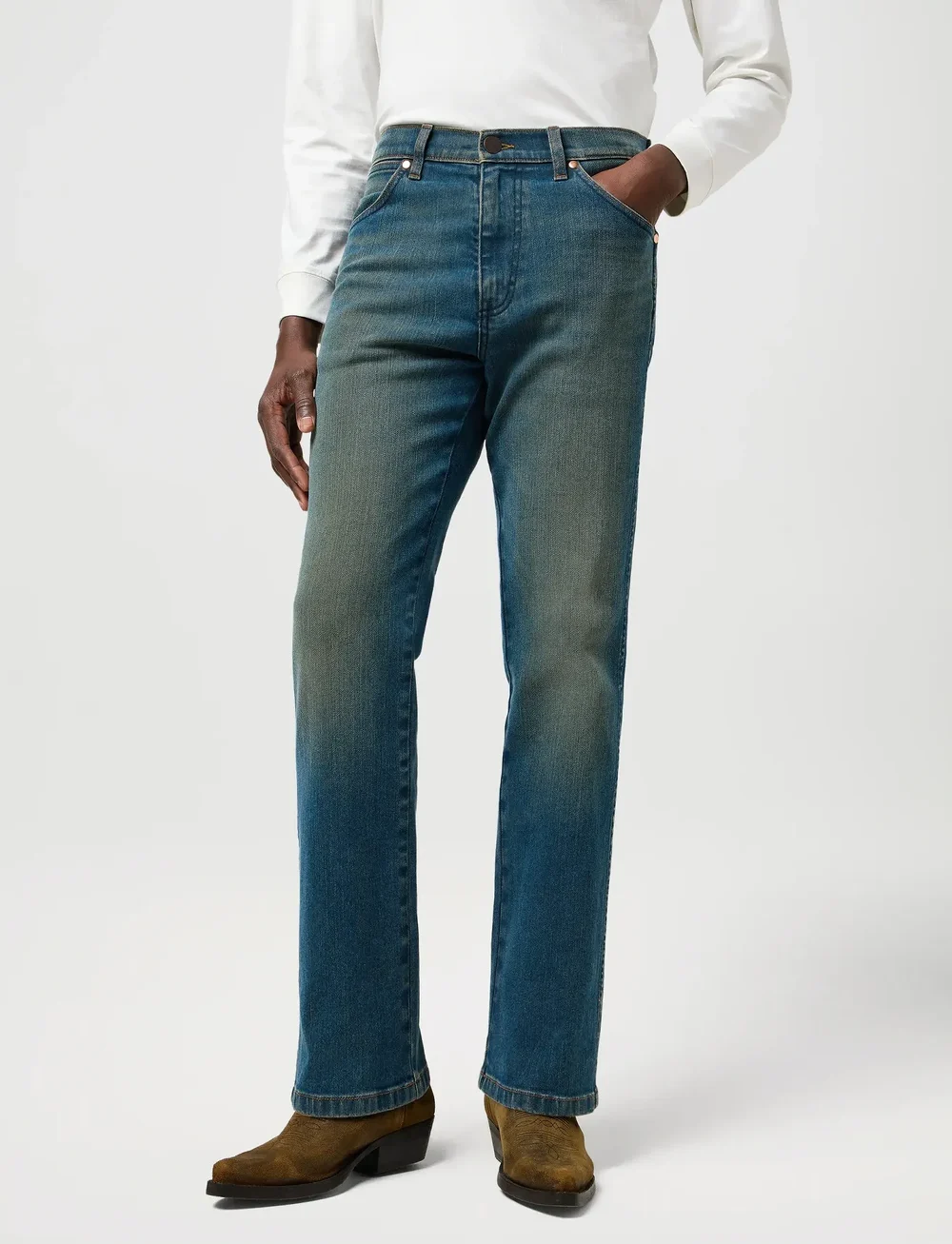 Wrangler - WRANCHER - regular jeans - faded - 0