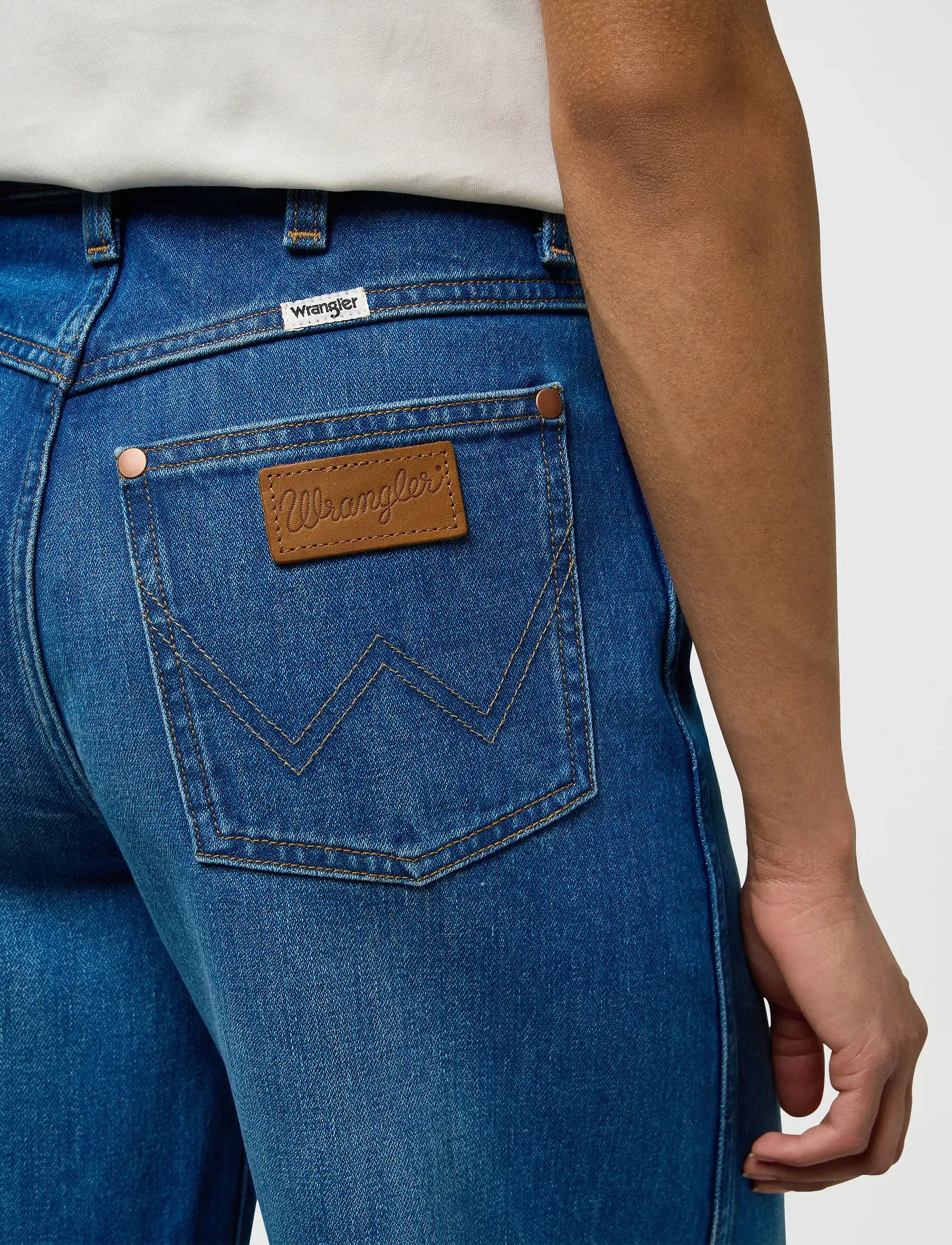 Wrangler - CUFFED TROUSER - leveälahkeiset farkut - rodeo ridge - 5