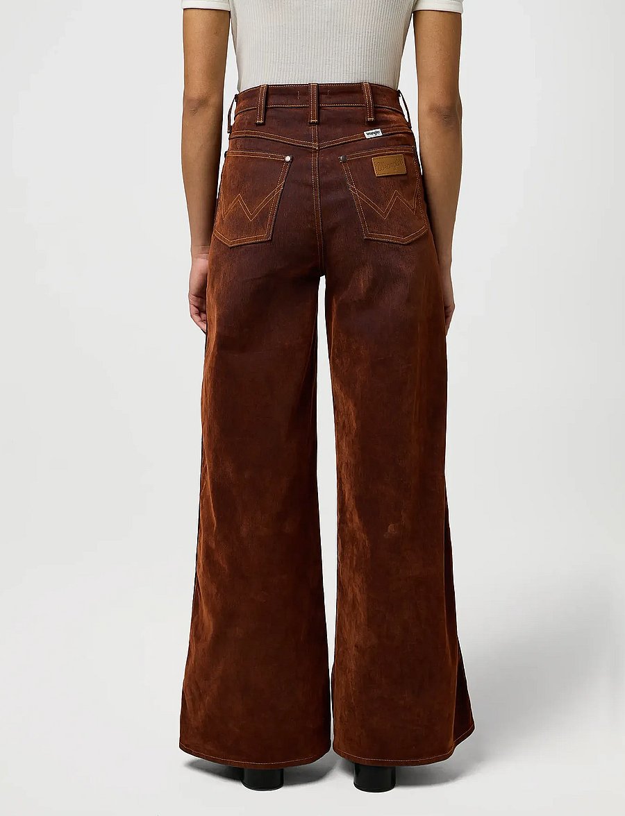 Wrangler - CANYON - wide leg jeans - cinnamon chill - 3
