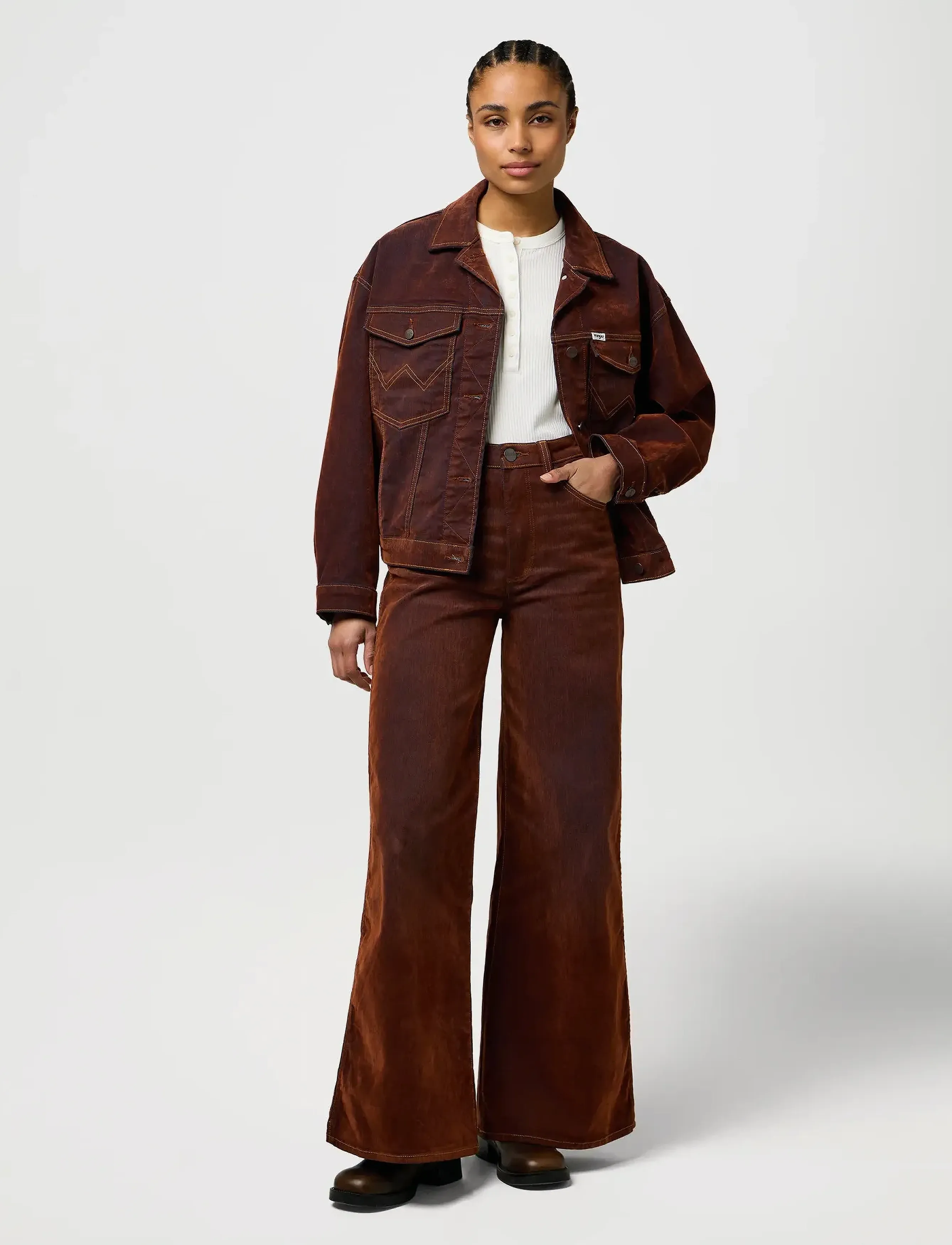 Wrangler - CANYON - laia säärega teksad - cinnamon chill - 4
