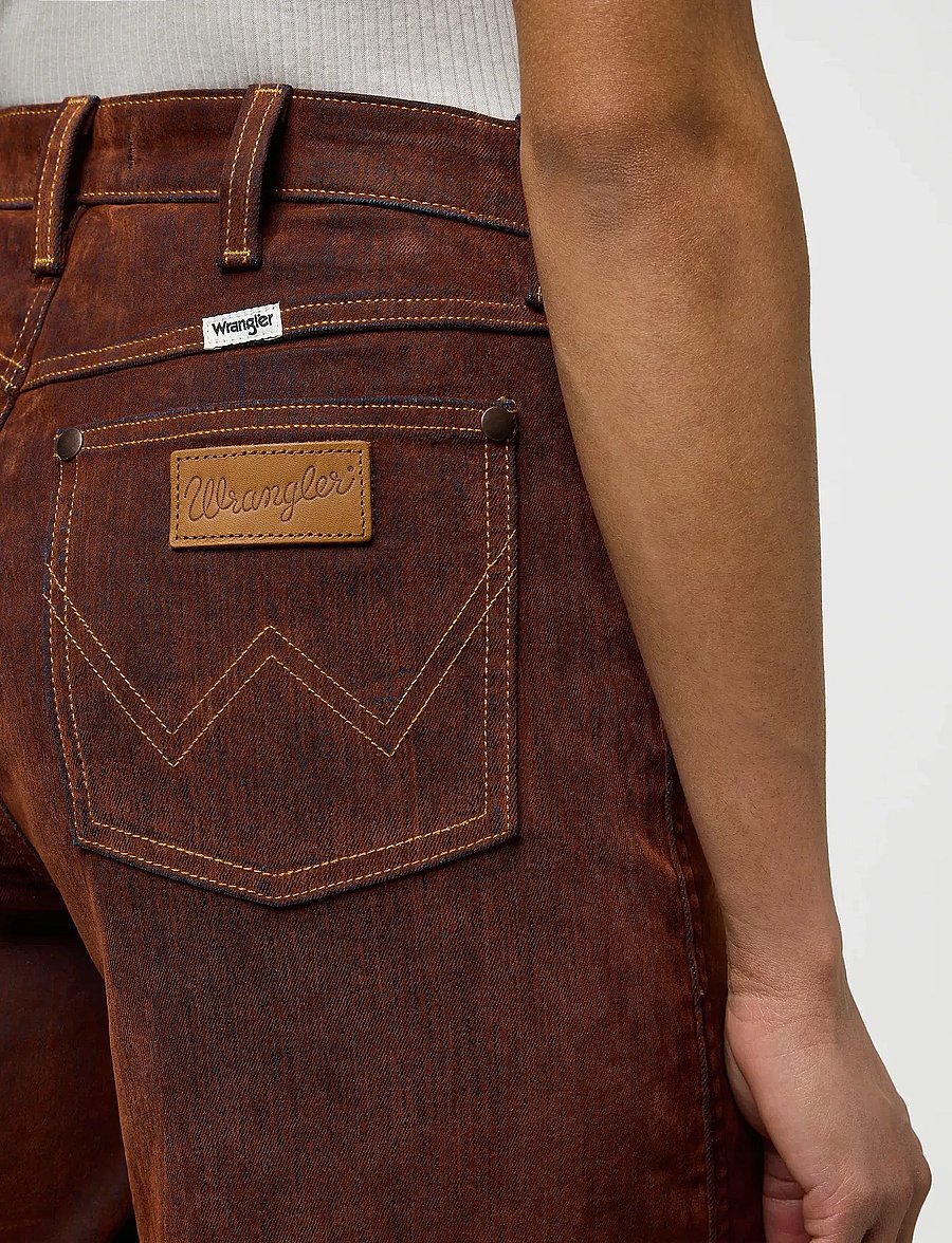 Wrangler - CANYON - wide leg jeans - cinnamon chill - 5