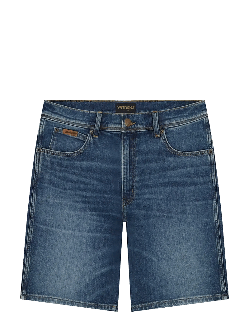 Wrangler - TEXAS SHORTS - jeans shorts - stormforge blue - 1