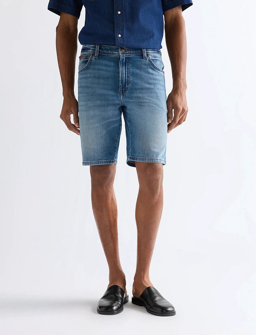 Wrangler - TEXAS SHORTS - jeansshorts - harbor blue - 0