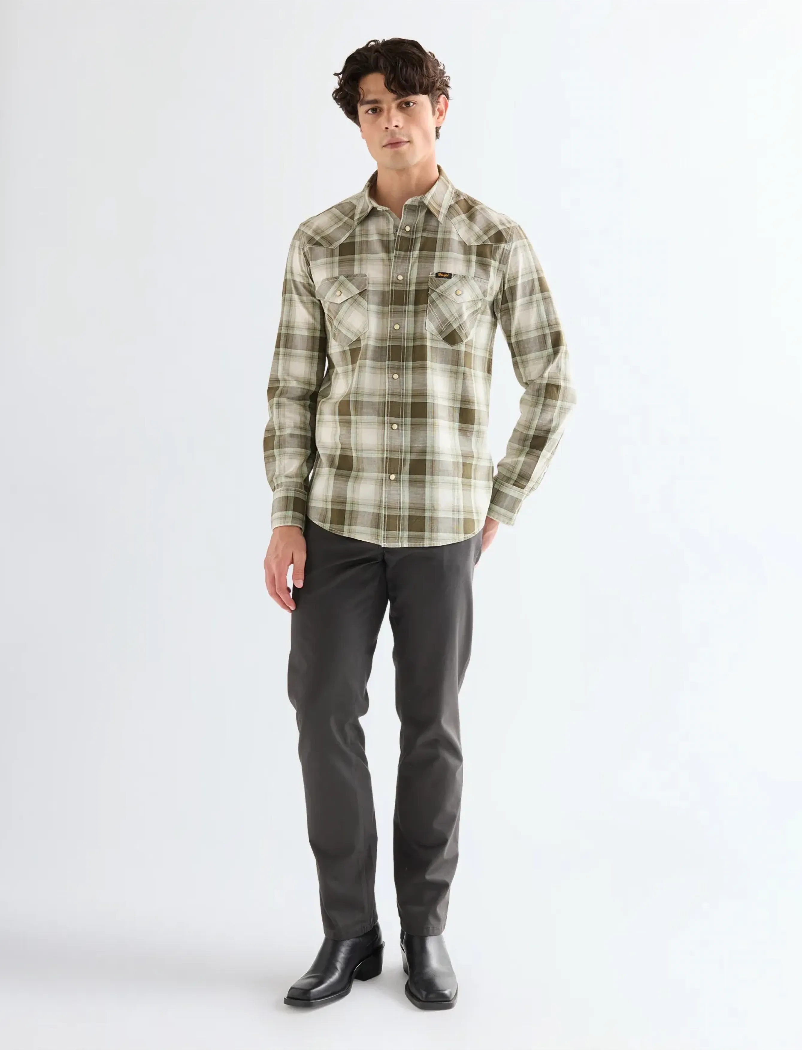 Wrangler - TEXAS - chino-buxur - faded black - 3