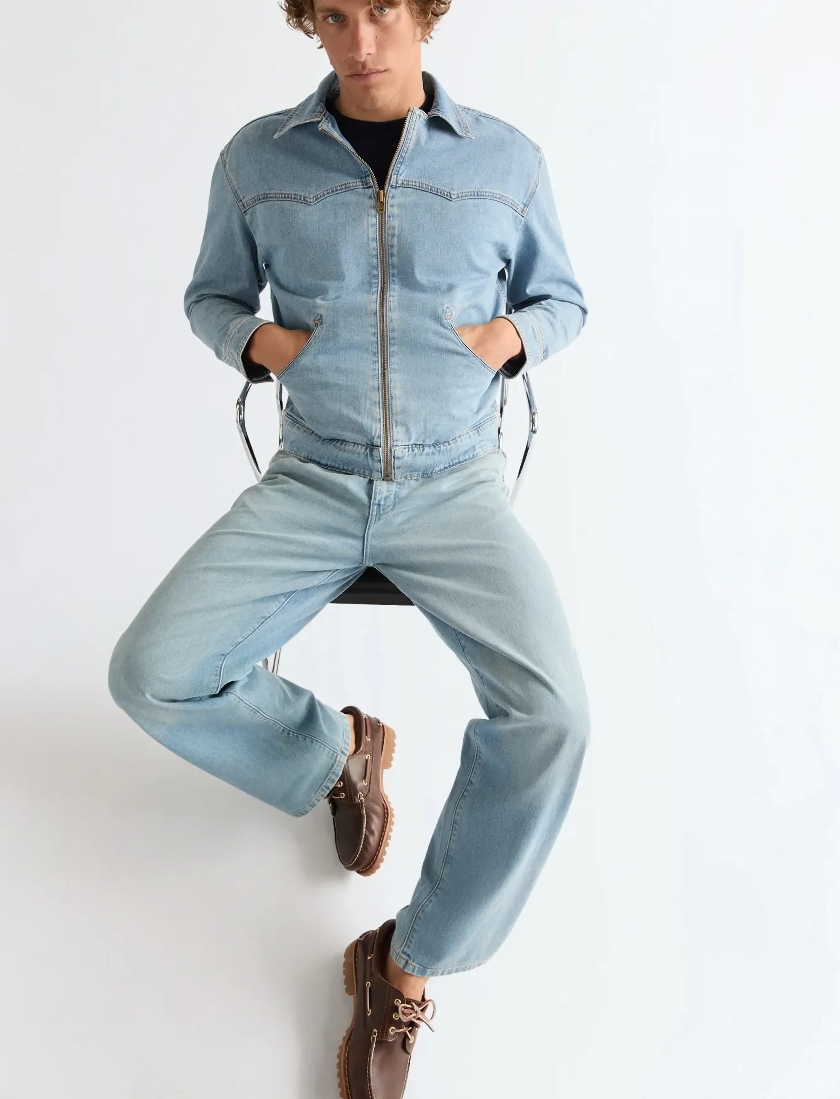 Wrangler LOOSE STRAIGHT - Tänavastiil - DOVE WING / blue