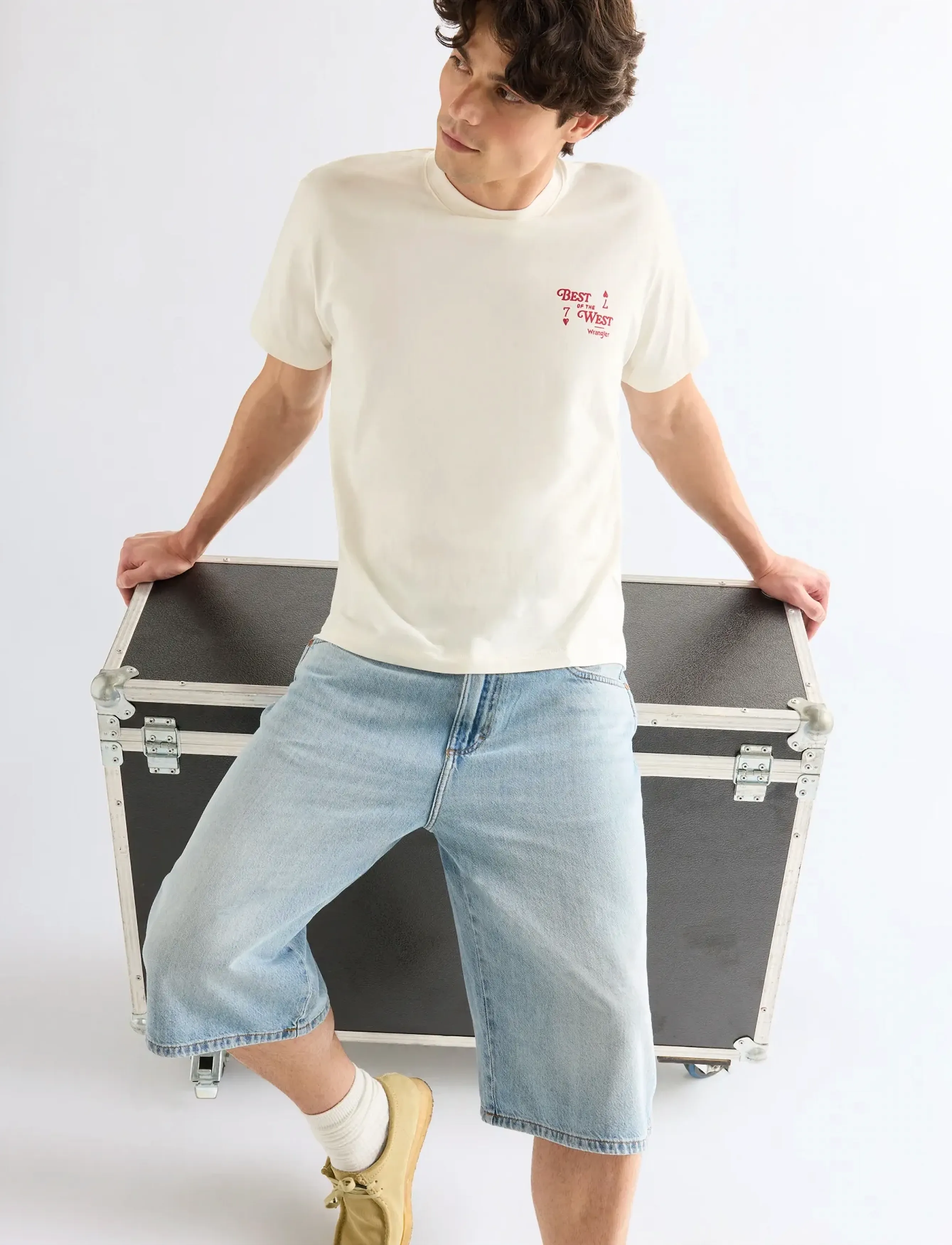 Wrangler JORT SHORTS - Tänavastiil - DAWN / blue