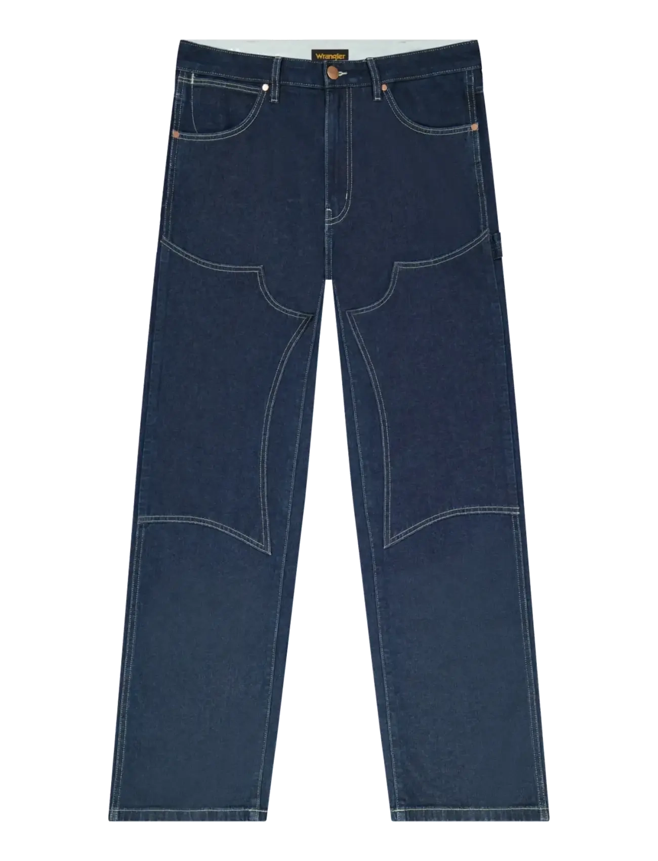 WRANGLER Double Knee Carpenter Navy - 33x34 - Herren