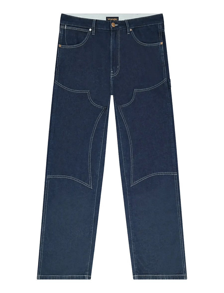 Wrangler - DOUBLE KNEE CARPENTER - weite jeans - rinsed - 1