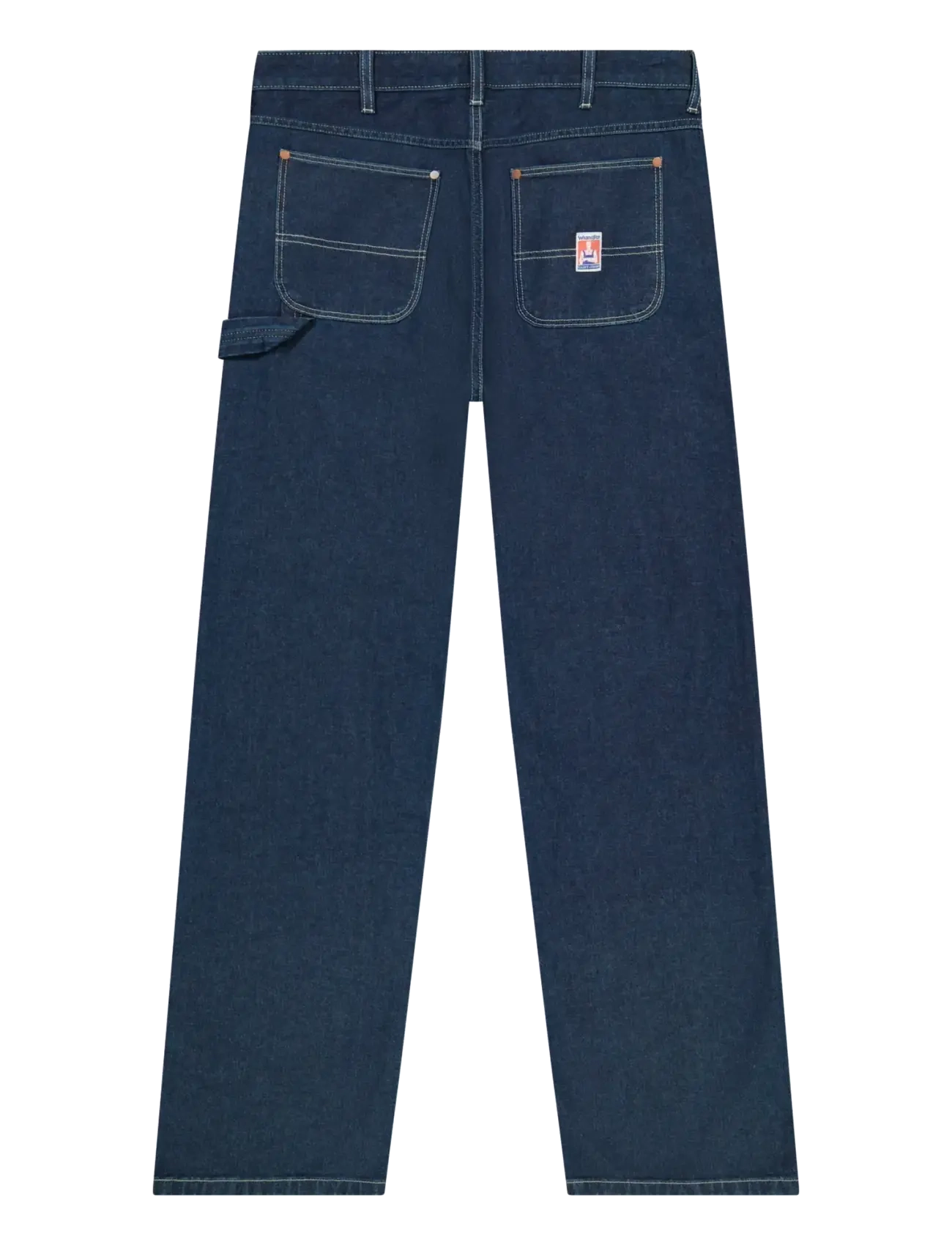 Wrangler - DOUBLE KNEE CARPENTER - džinsi ar platiem galiem - rinsed - 2