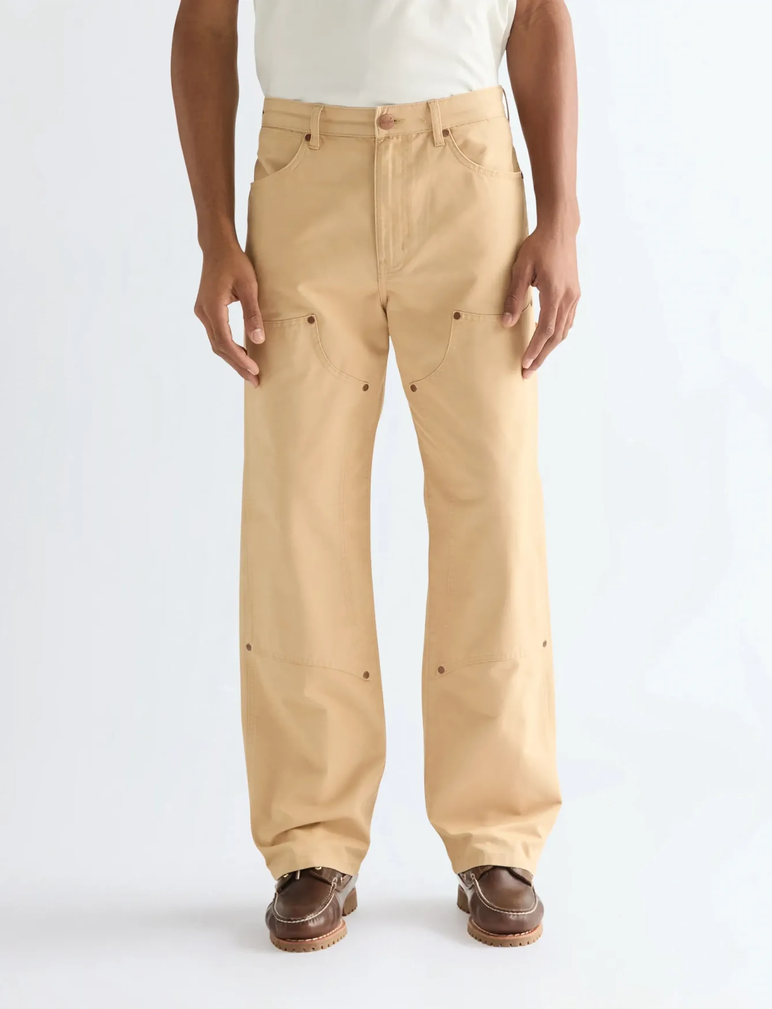 Wrangler DOUBLE KNEE CARPENTER - Tøj - GOLDEN WHEAT / beige