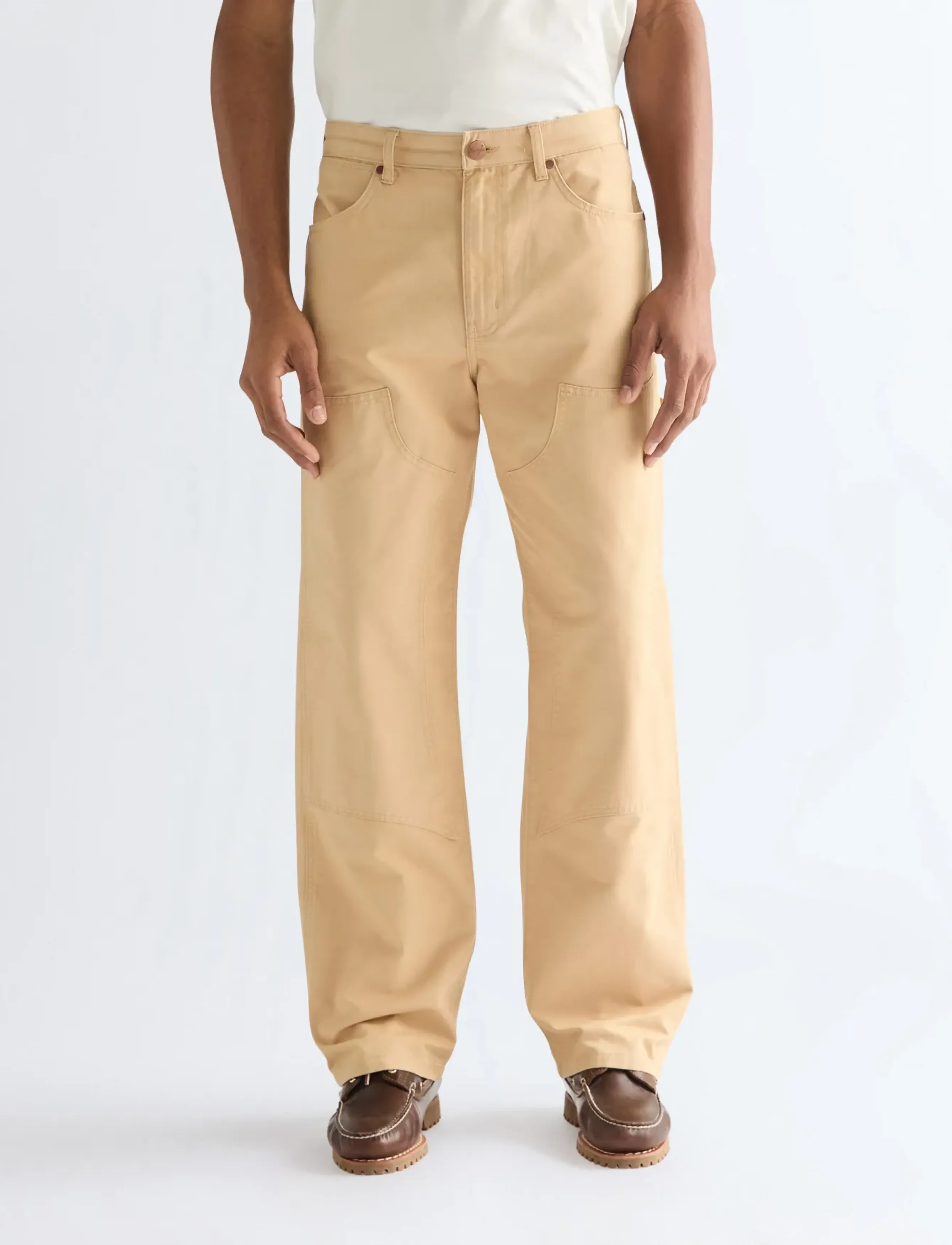 Wrangler - DOUBLE KNEE CARPENTER - herbstliche kleidung - golden wheat - 0