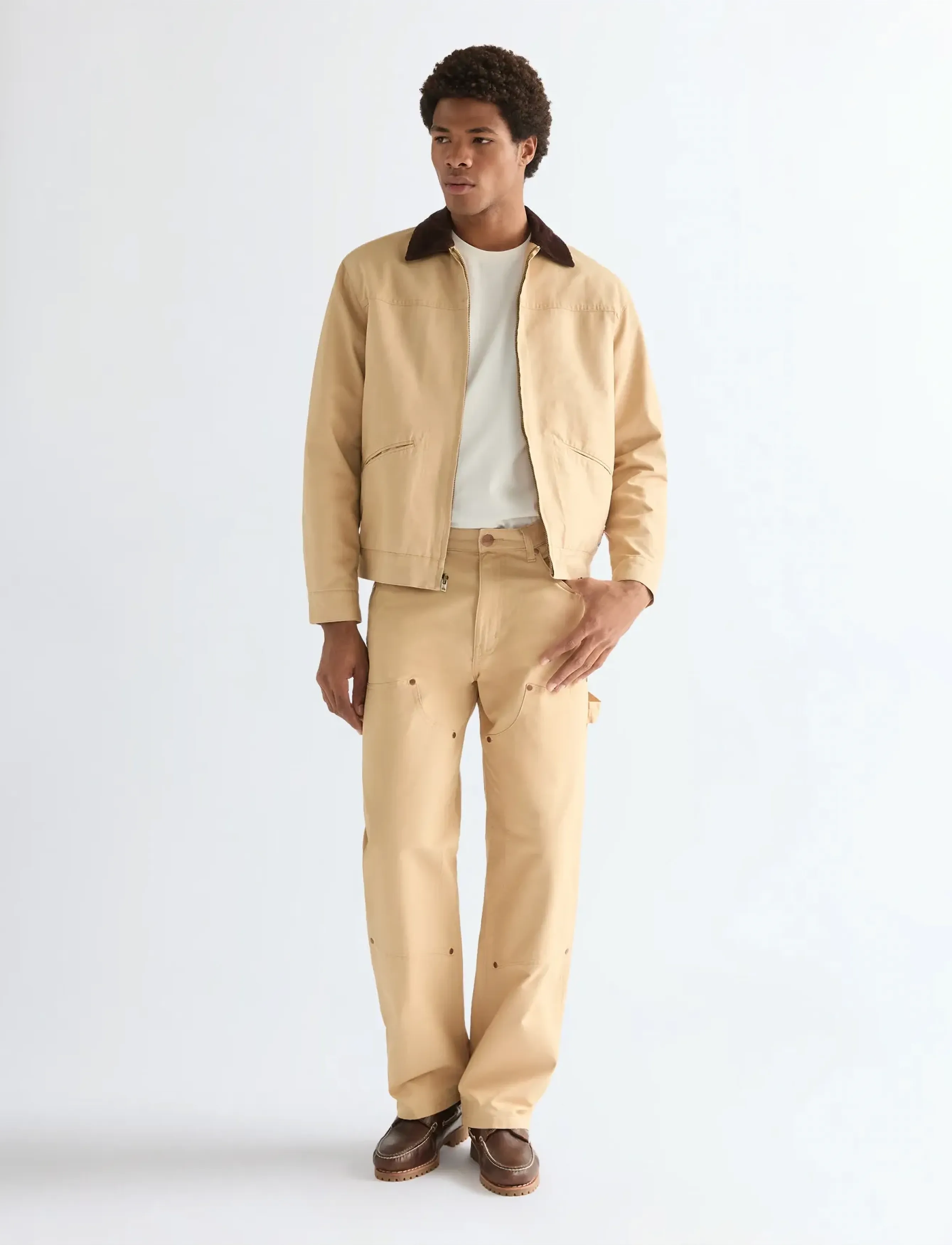 Wrangler - DOUBLE KNEE CARPENTER - cargo pants - golden wheat - 4