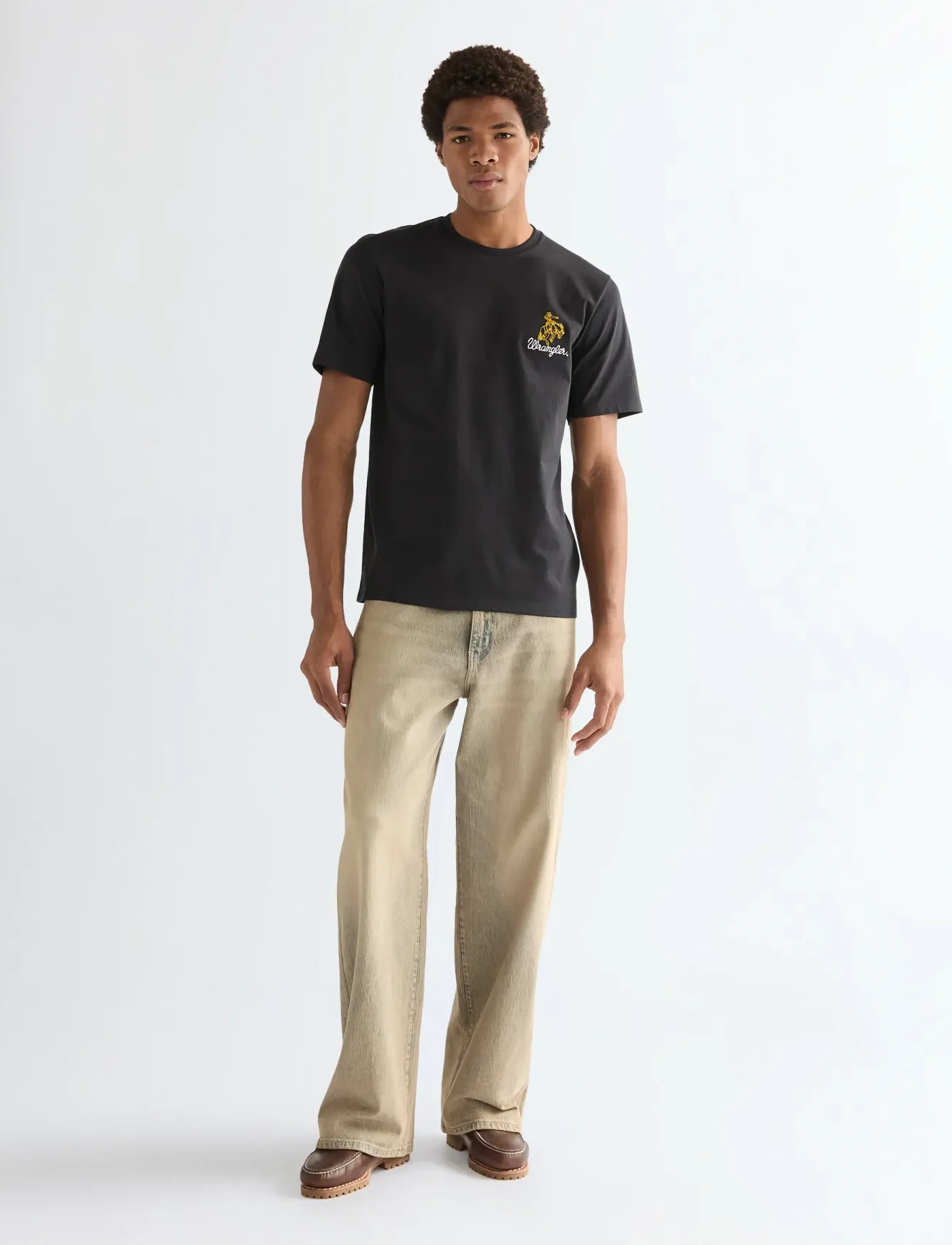 Wrangler - EMBROIDERY TEE - laveste priser - black - 4
