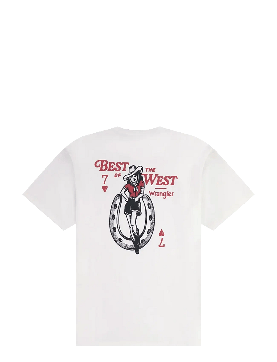 Wrangler - VINTAGE TEE - kurzärmelig - worn white - 2