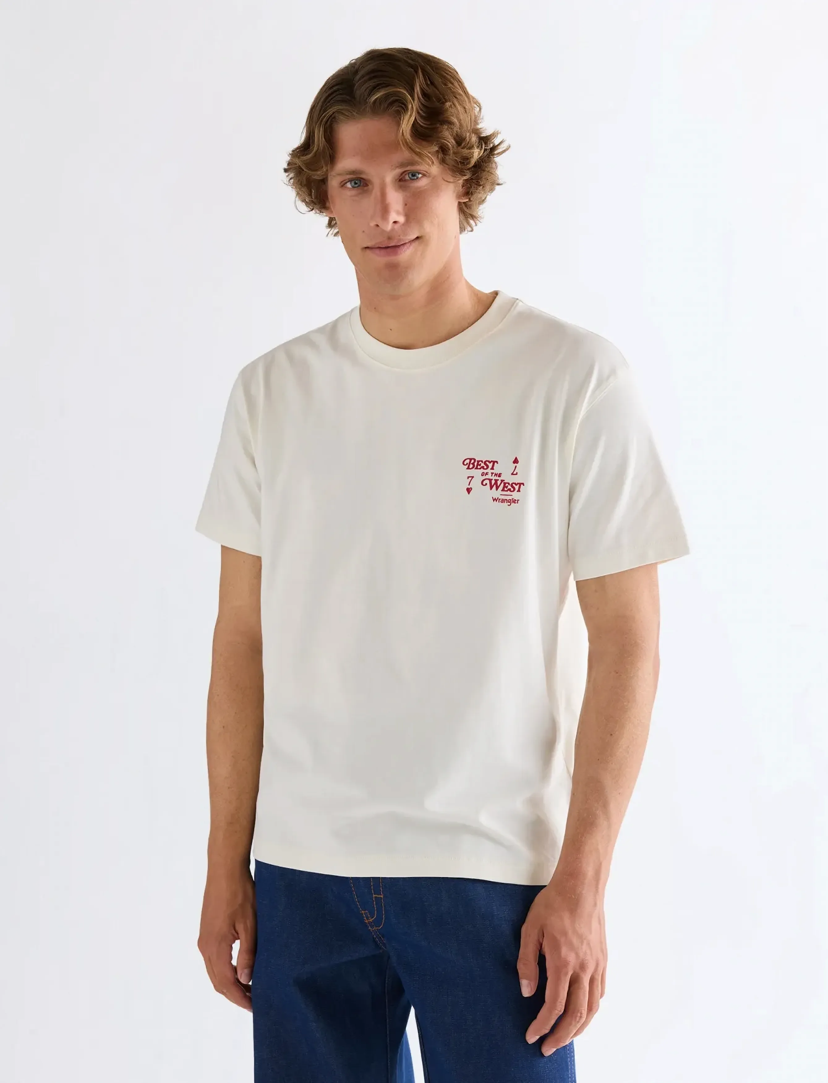 Wrangler - VINTAGE TEE - madalaimad hinnad - worn white - 3