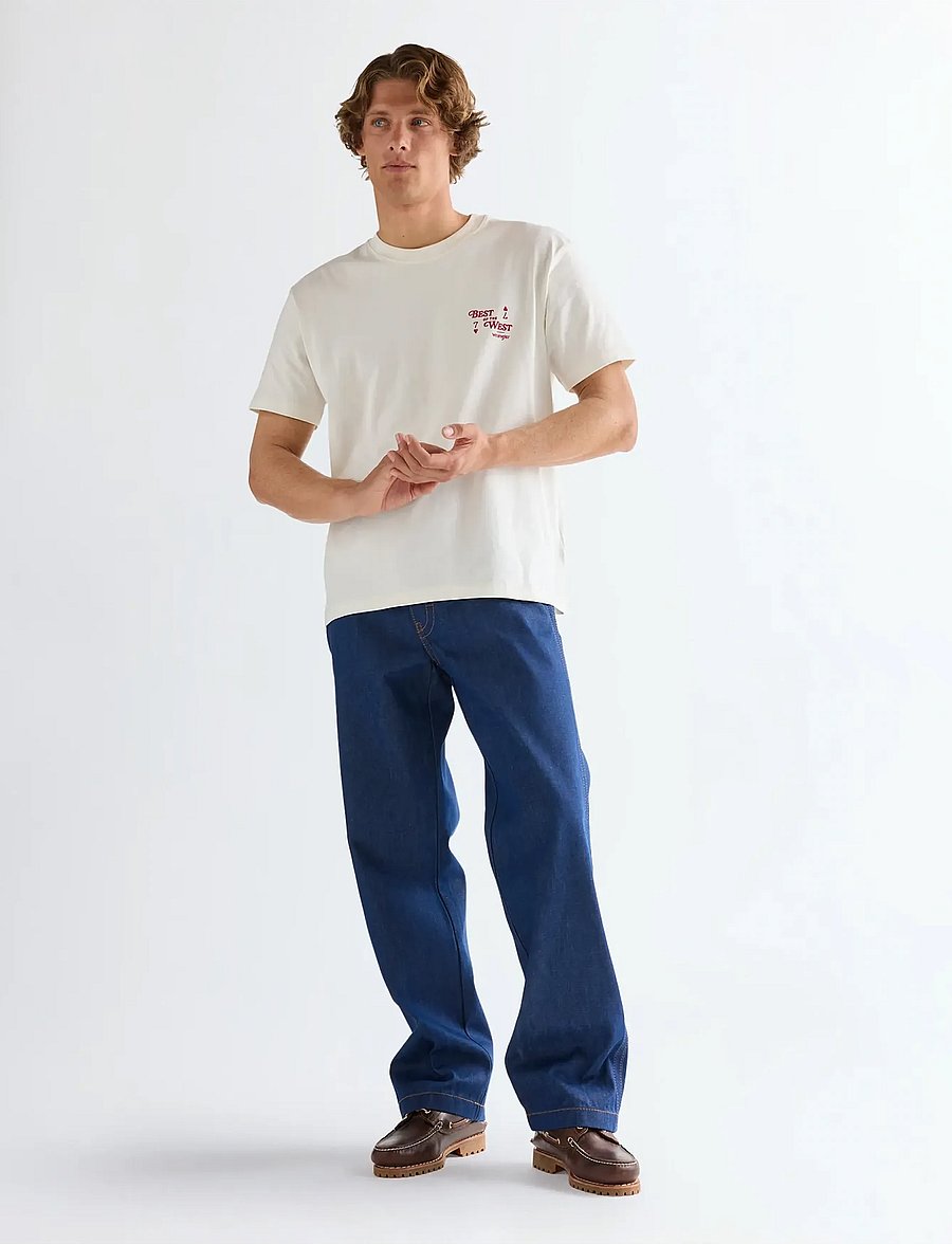 Wrangler - VINTAGE TEE - kurzärmelig - worn white - 4