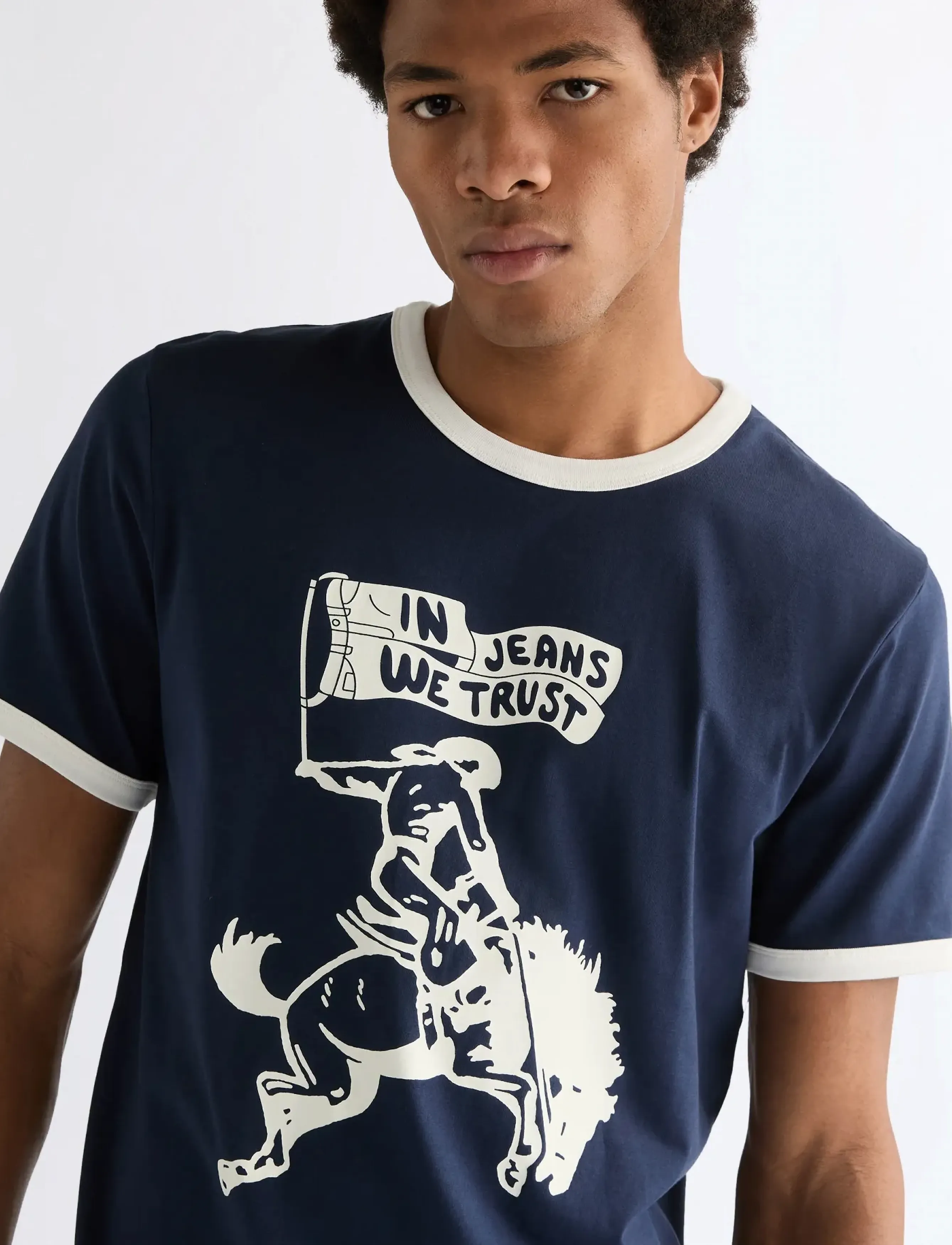 Wrangler - RINGER TEE - alhaisimmat hinnat - navy - 4