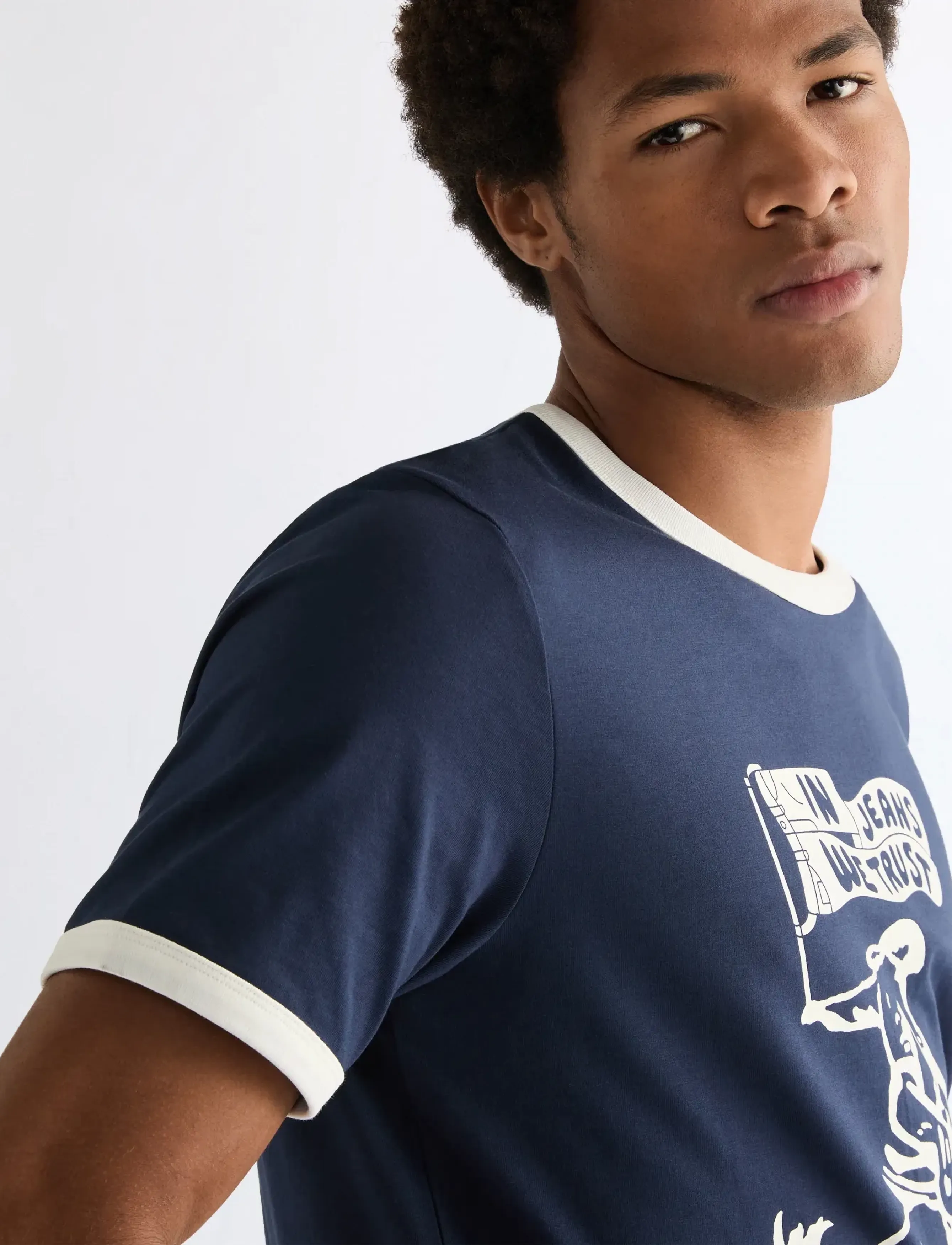 Wrangler - RINGER TEE - alhaisimmat hinnat - navy - 5