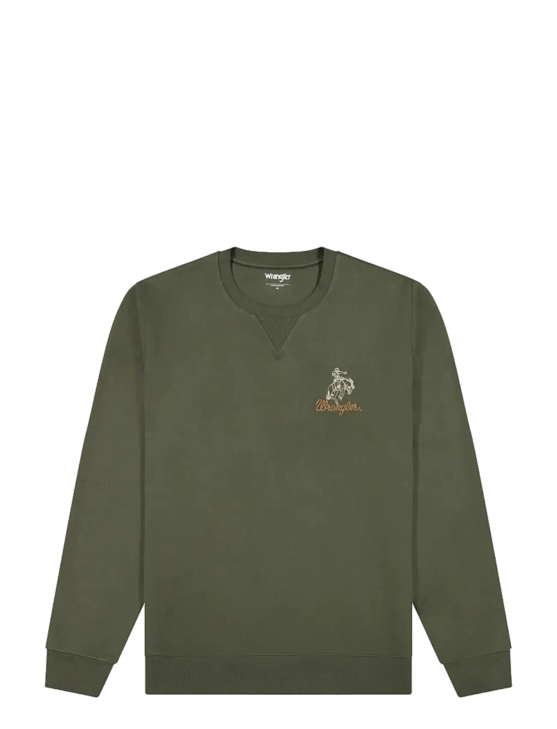 Wrangler - EMBROIDERY CREW - kollektionen - deep depths - 1