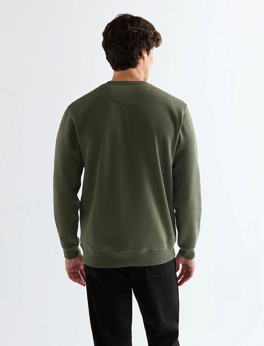 Wrangler - EMBROIDERY CREW - swetry - deep depths - 3