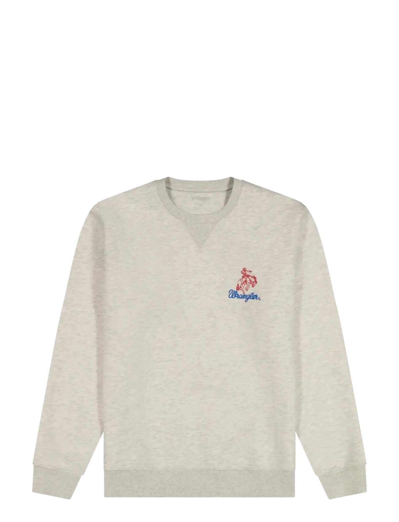 Wrangler EMBROIDERY CREW - Sweatshirts & hættetrøjer - OAT MEL / grey