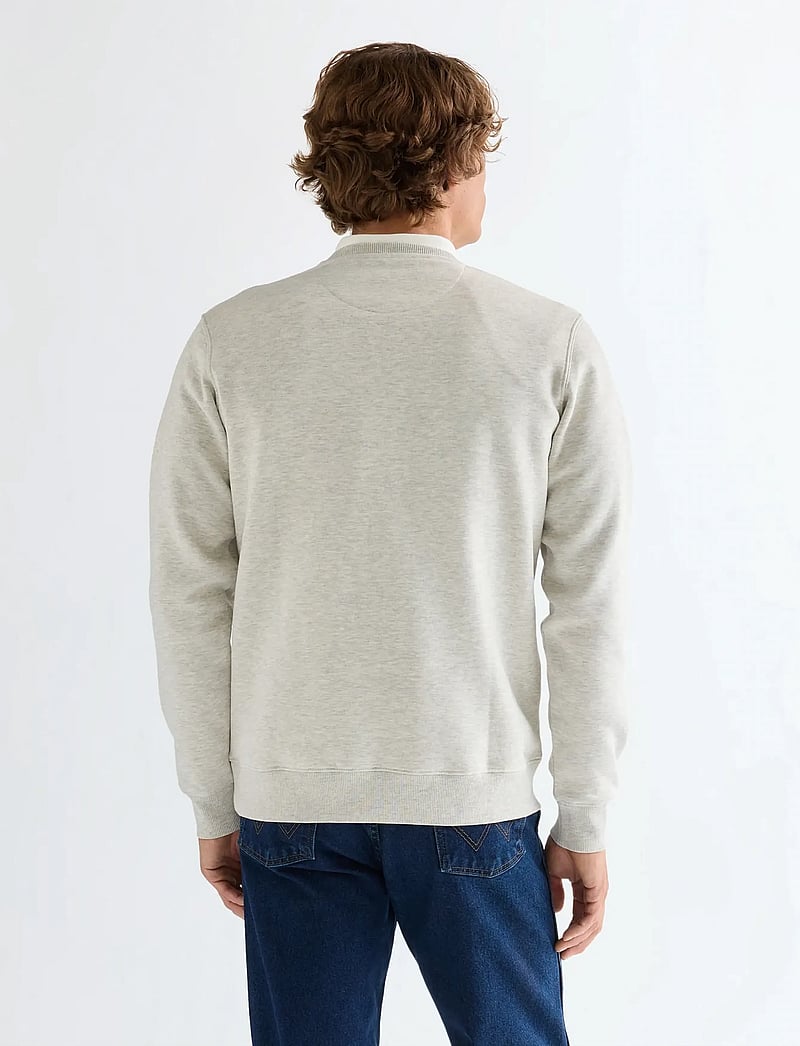Wrangler - EMBROIDERY CREW - kollektionen - oat mel - 3