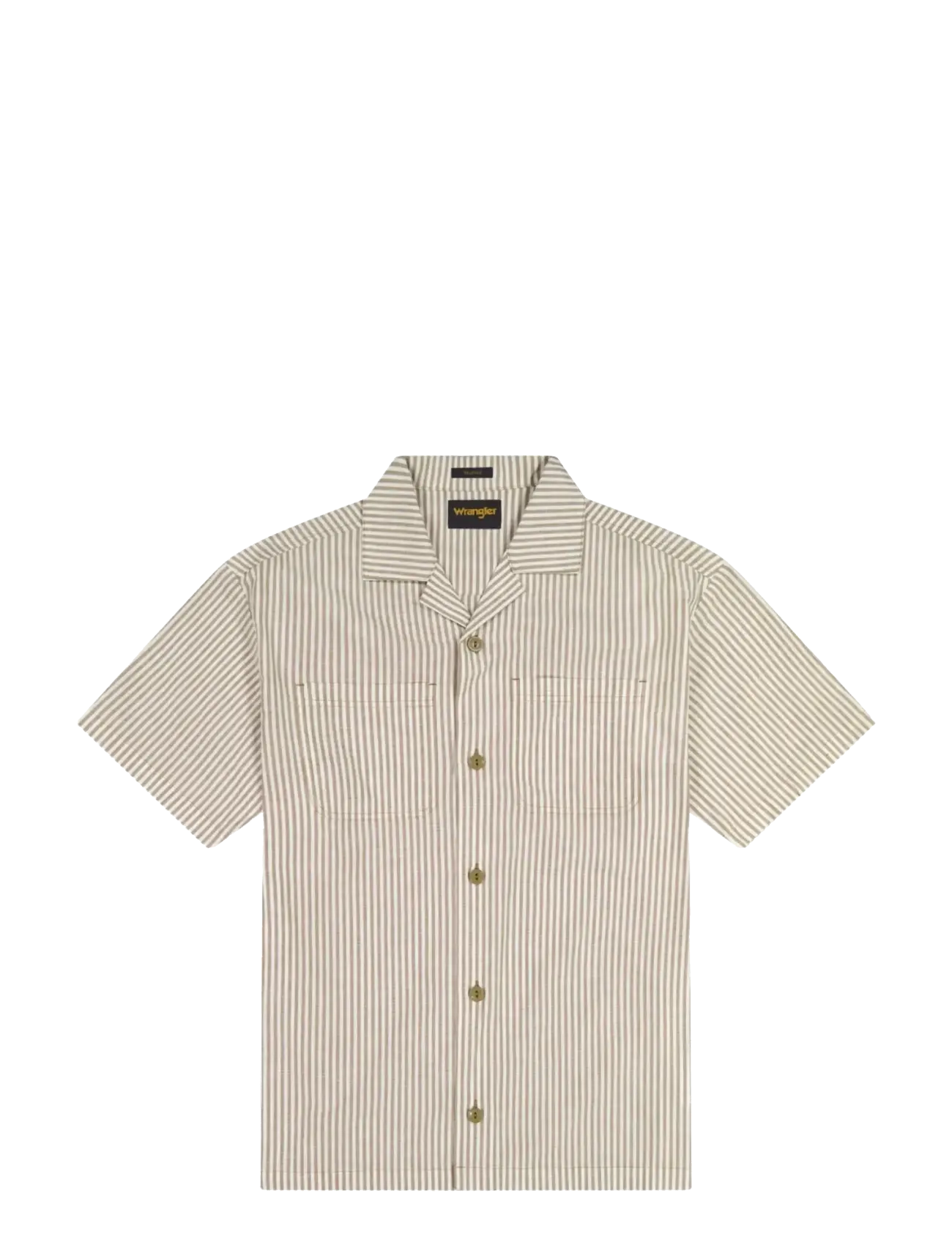 Wrangler SS RESORT SHIRT - Wrangler - GOTHIC OLIVE / beige