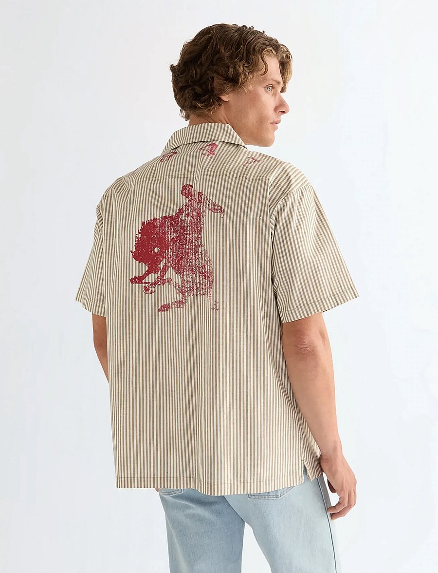 Wrangler - SS RESORT SHIRT - kortärmade skjortor - gothic olive - 3