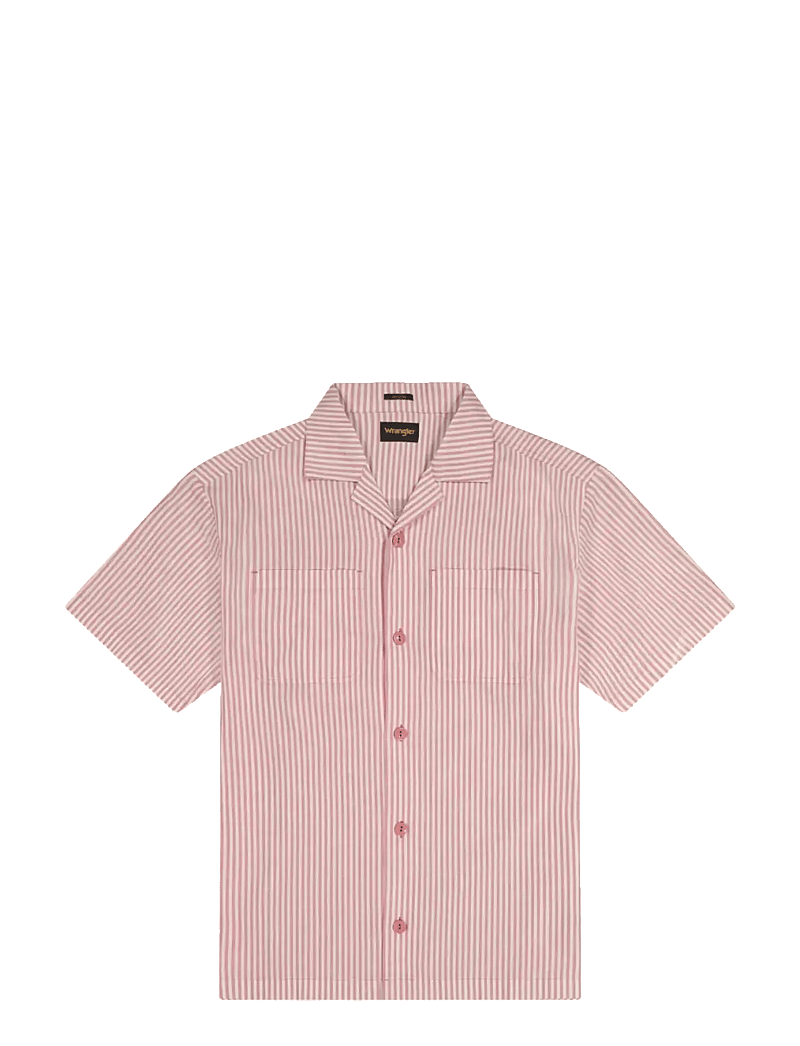 Wrangler - SS RESORT SHIRT - gestreifte hemden - dusty rose - 1