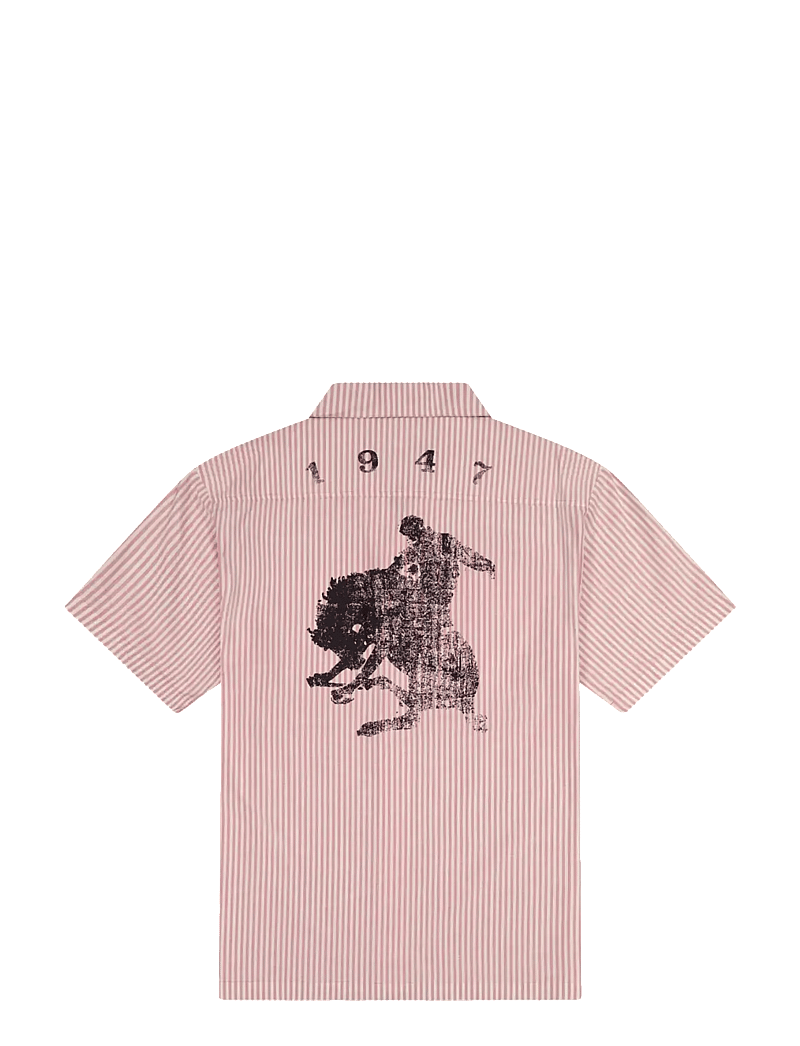 Wrangler - SS RESORT SHIRT - gestreifte hemden - dusty rose - 2