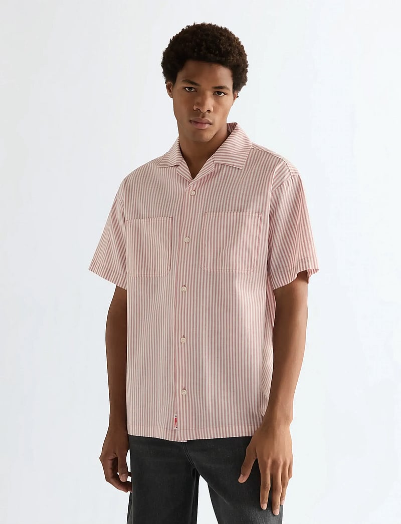 Wrangler - SS RESORT SHIRT - gestreifte hemden - dusty rose - 0