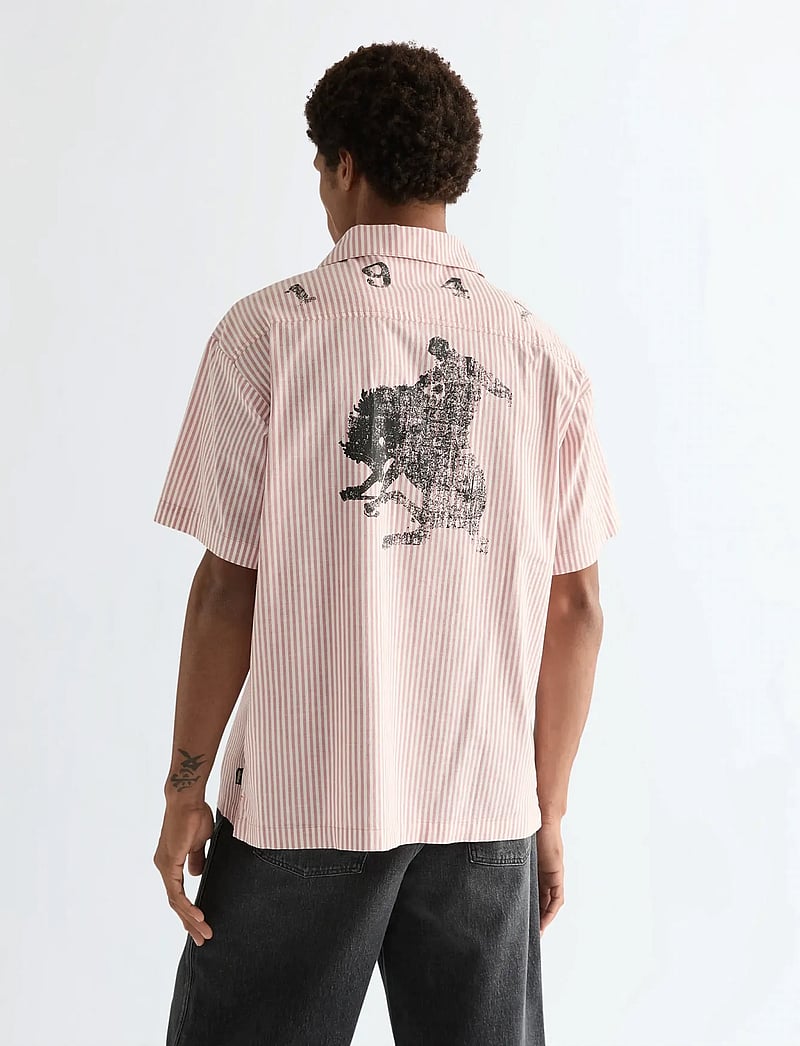 Wrangler - SS RESORT SHIRT - gestreifte hemden - dusty rose - 3