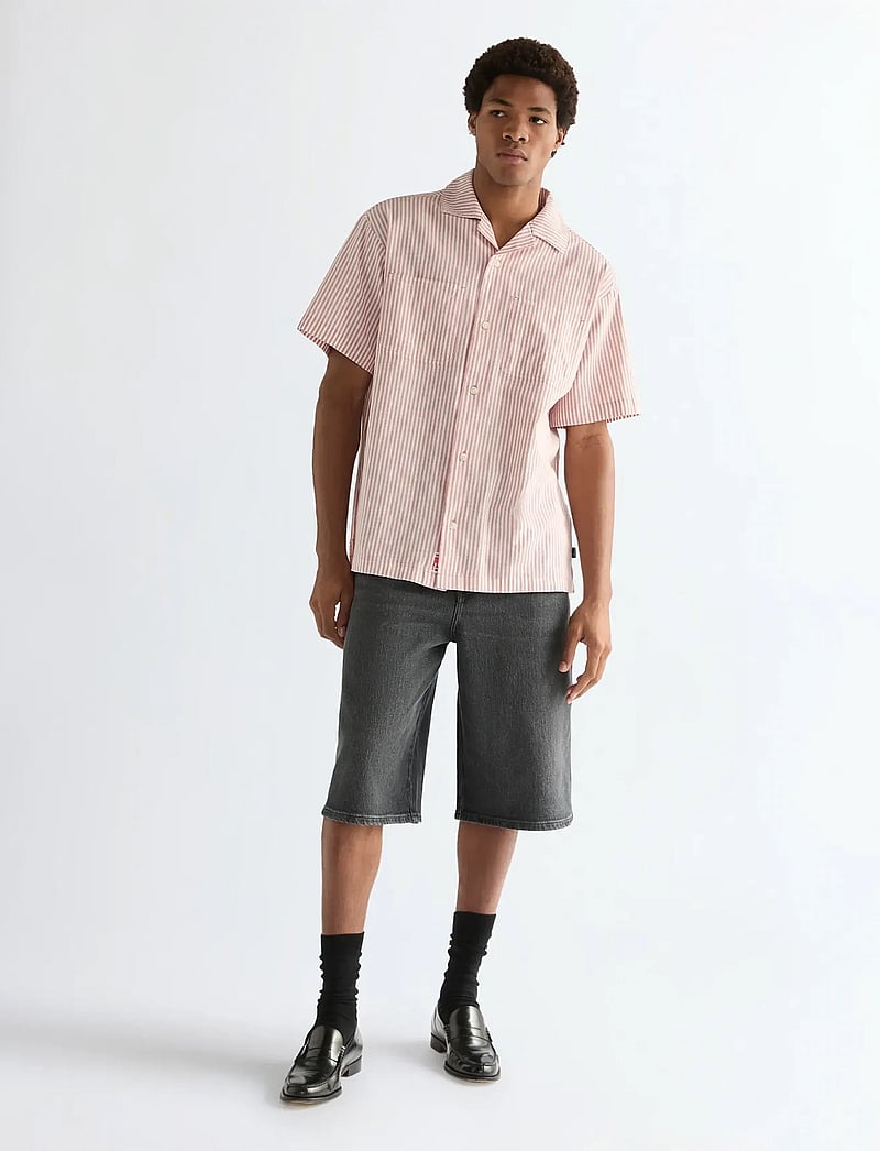 Wrangler - SS RESORT SHIRT - gestreifte hemden - dusty rose - 4