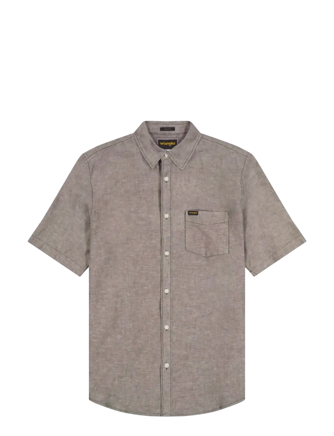Wrangler SS 1 PKT SHIRT - Wrangler - DEEP DEPTHS / brown
