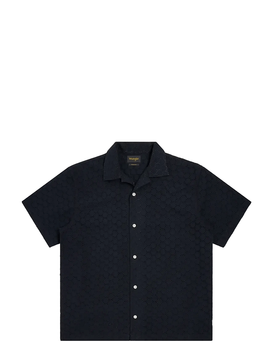 Wrangler - SS RESORT SHIRT - kurzarmhemden - dark navy - 1