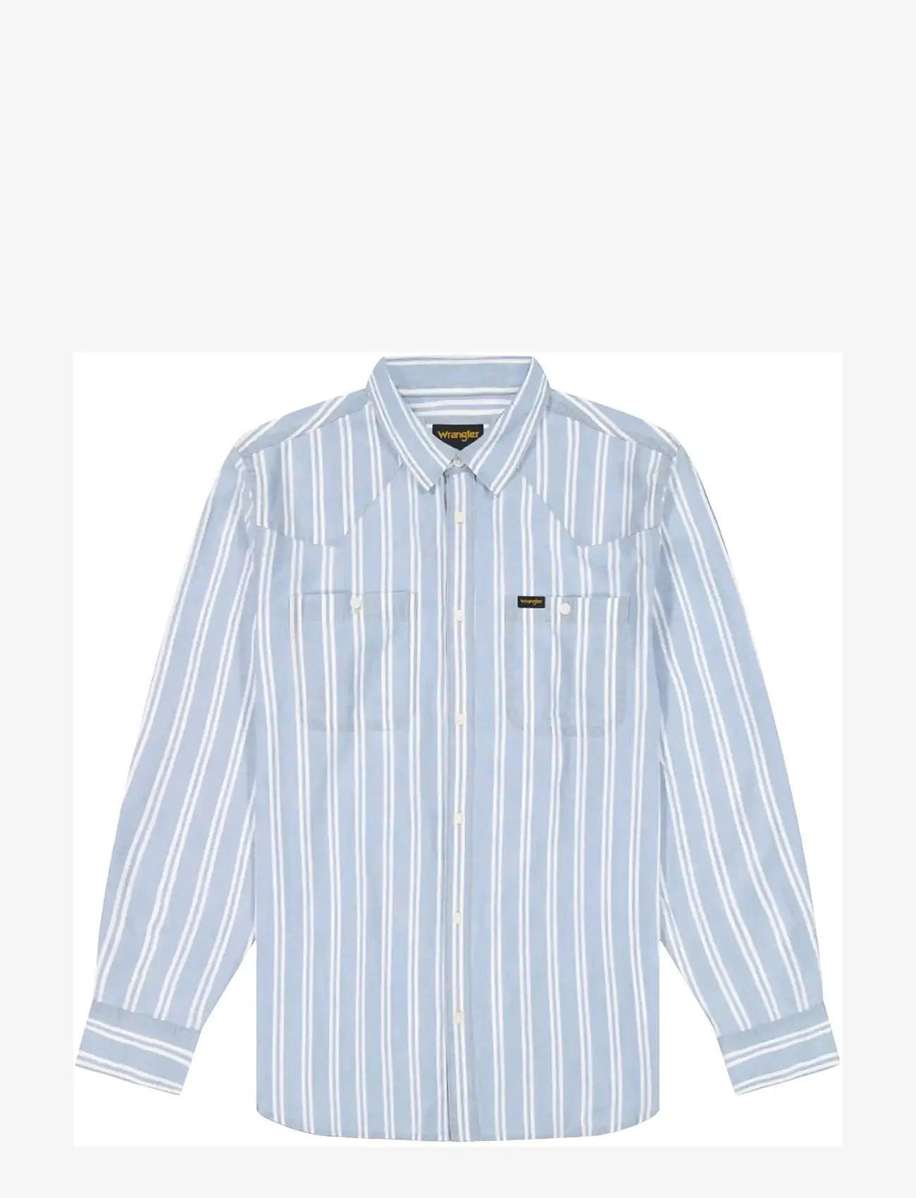 Wrangler - CHAMBRAY SHIRT - stribede skjorter - light stripe - 1