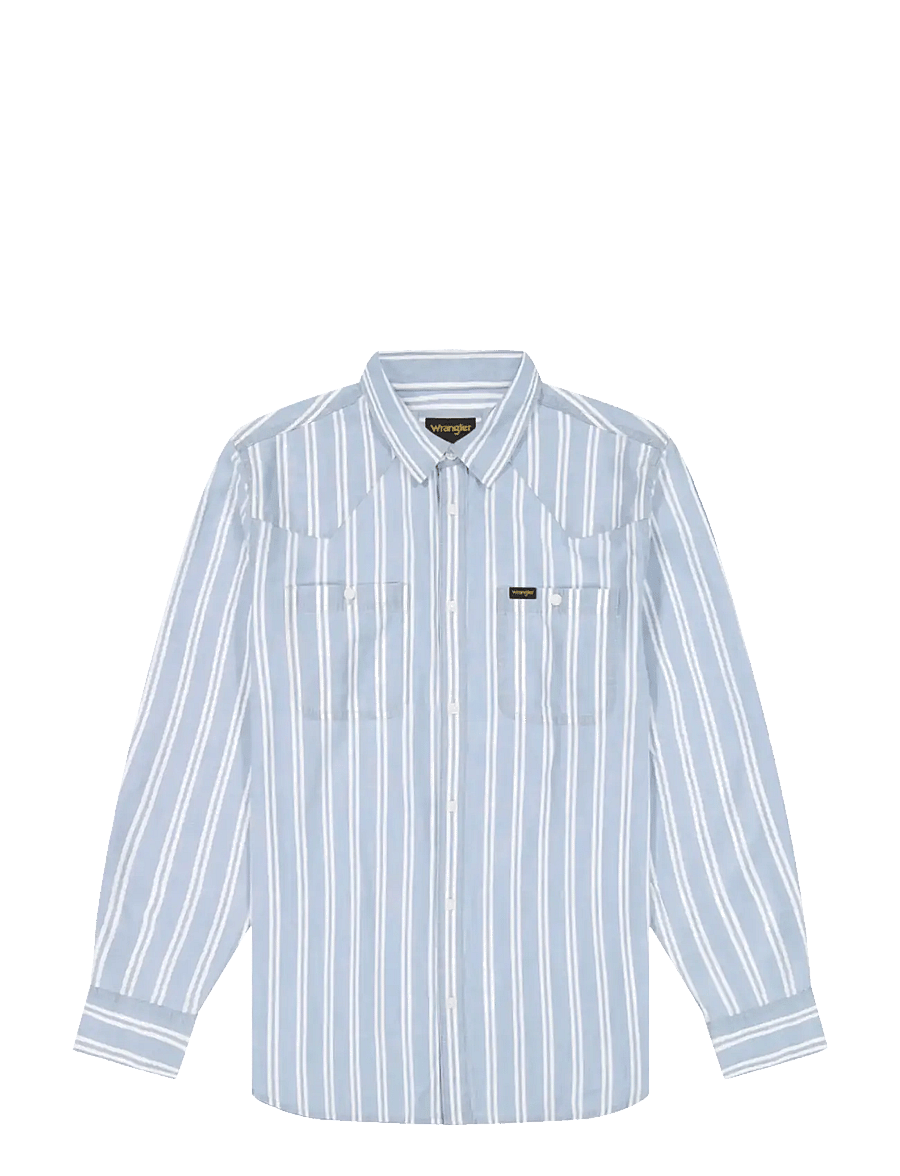 Wrangler - CHAMBRAY SHIRT - chemises à rayures - light stripe - 1