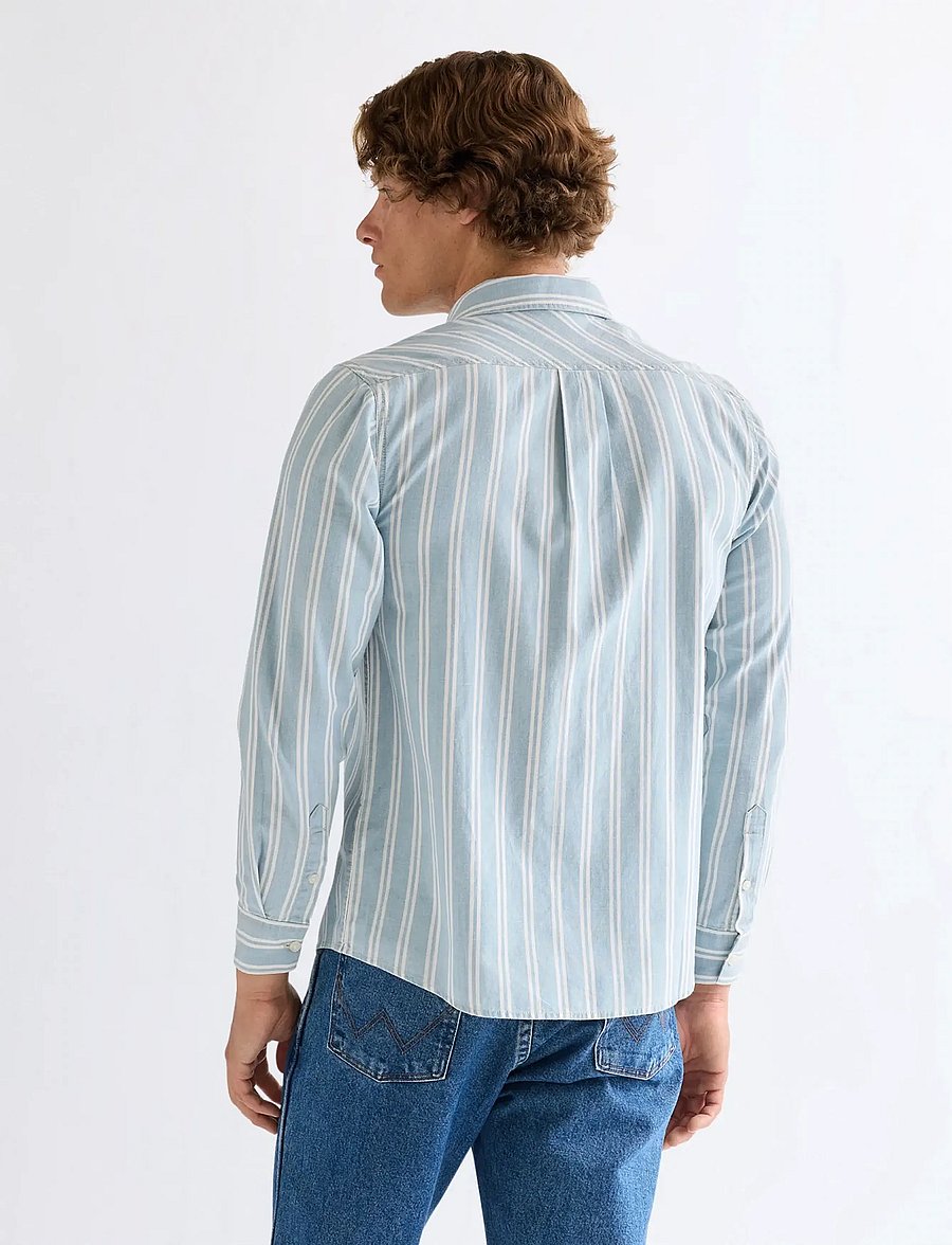Wrangler - CHAMBRAY SHIRT - chemises à rayures - light stripe - 3