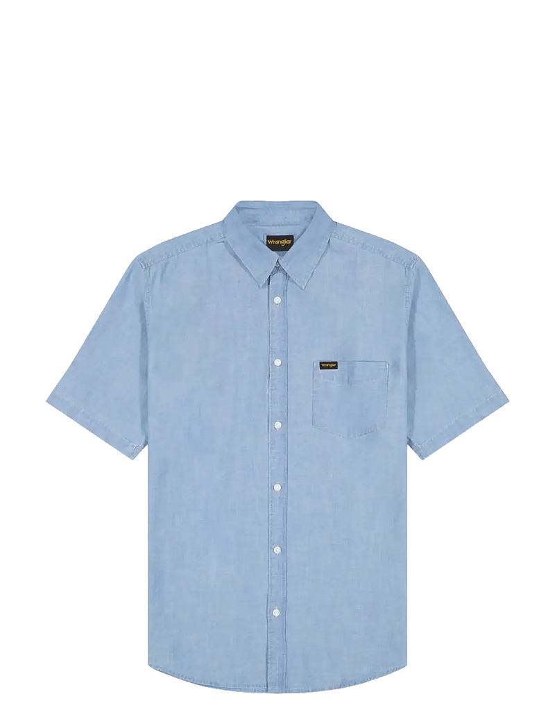 Wrangler - SS CHAMBRAY SHIRT - kortærmede skjorter - indigo - 1