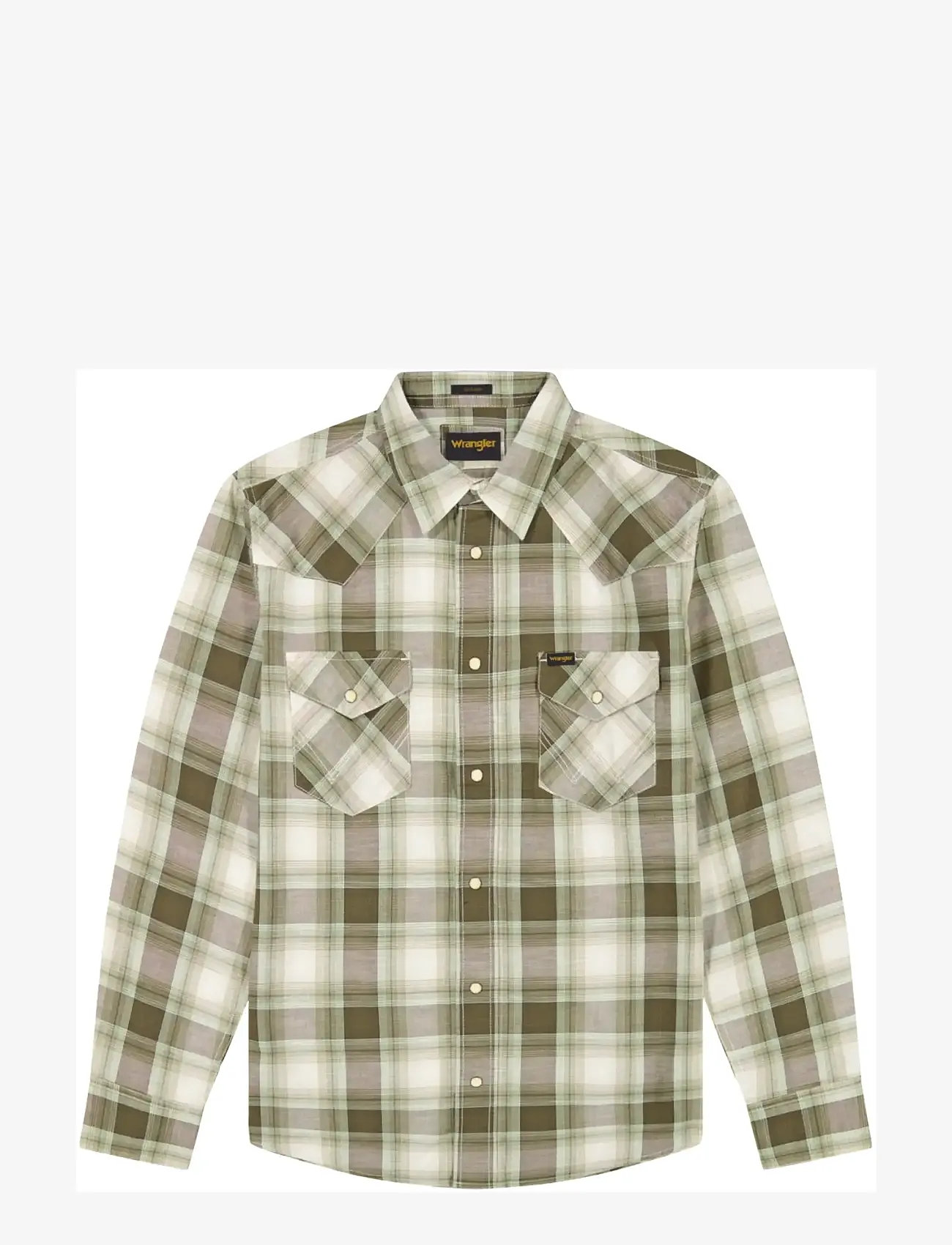 Wrangler - WESTERN SHIRT - jeanshemden - green tan - 1