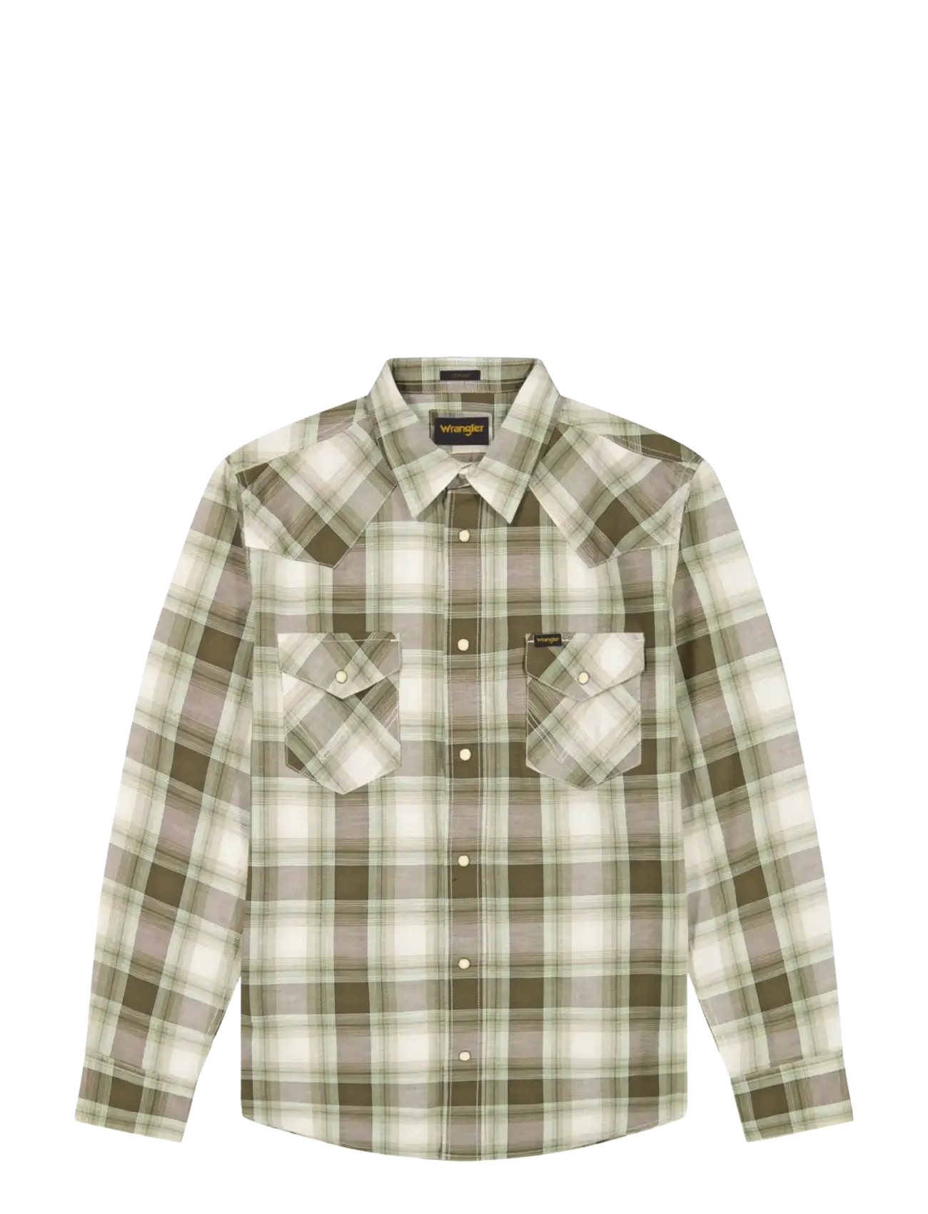Wrangler WESTERN SHIRT - Nyheter - GREEN TAN / multi