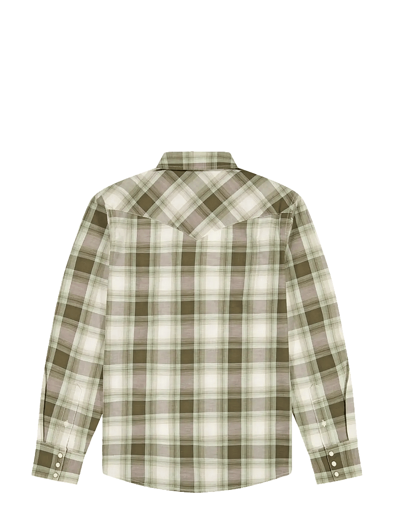 Wrangler - WESTERN SHIRT - jeanshemden - green tan - 2