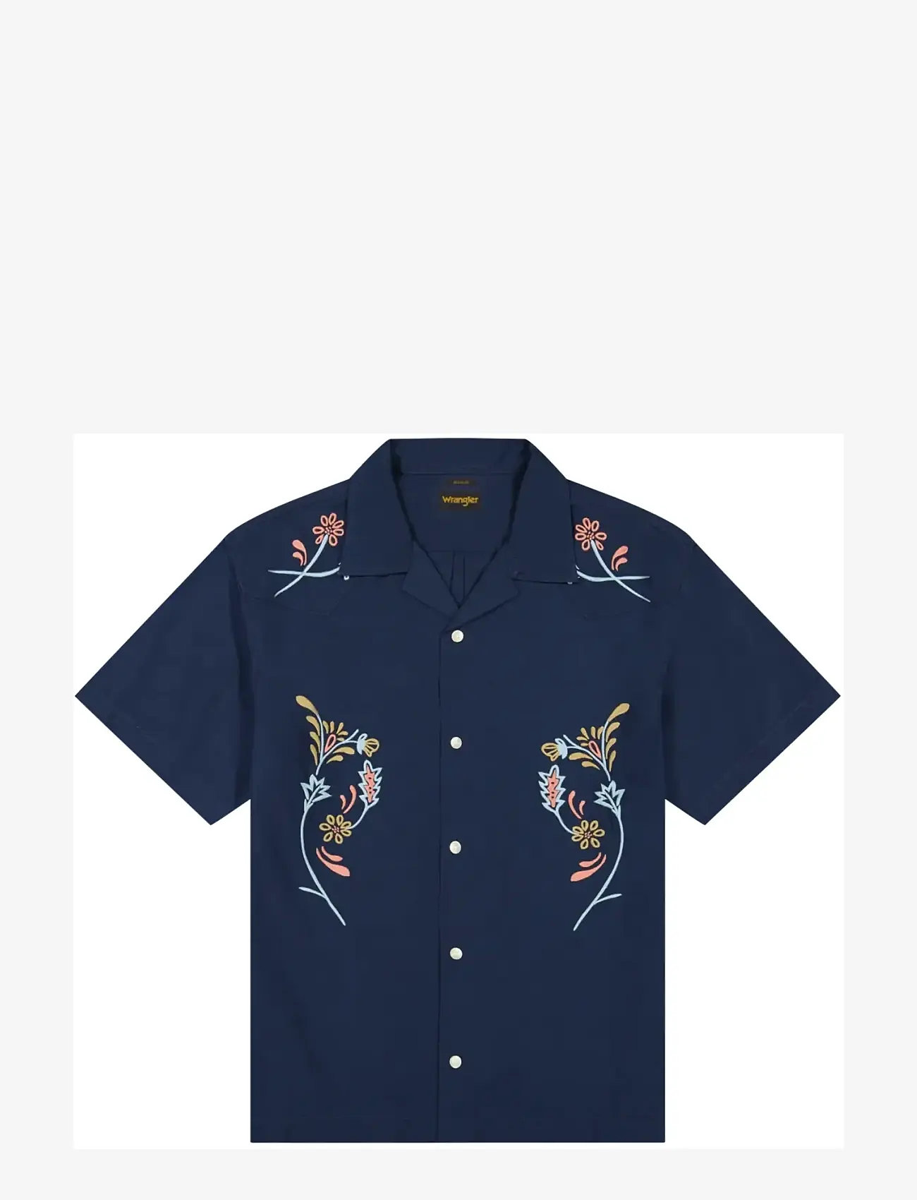 Wrangler - SS W RESORT SHIRT - mustriga särgid - navy floral - 1