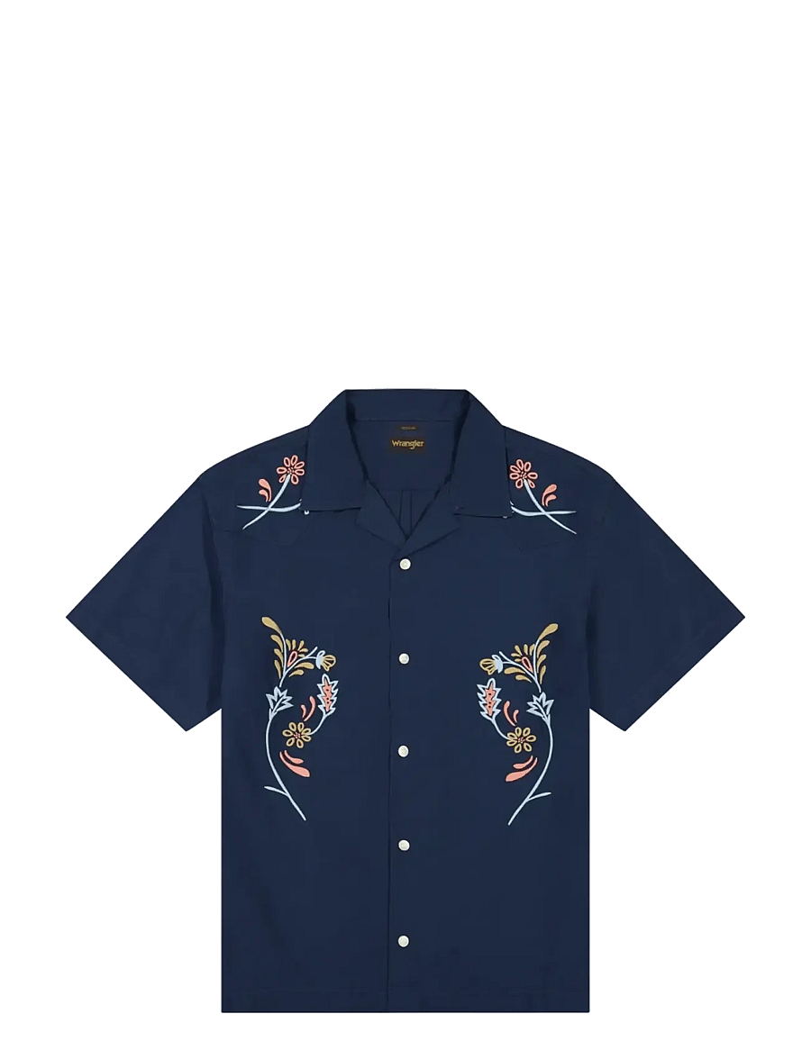 Wrangler - SS W RESORT SHIRT - hemden mit muster - navy floral - 1