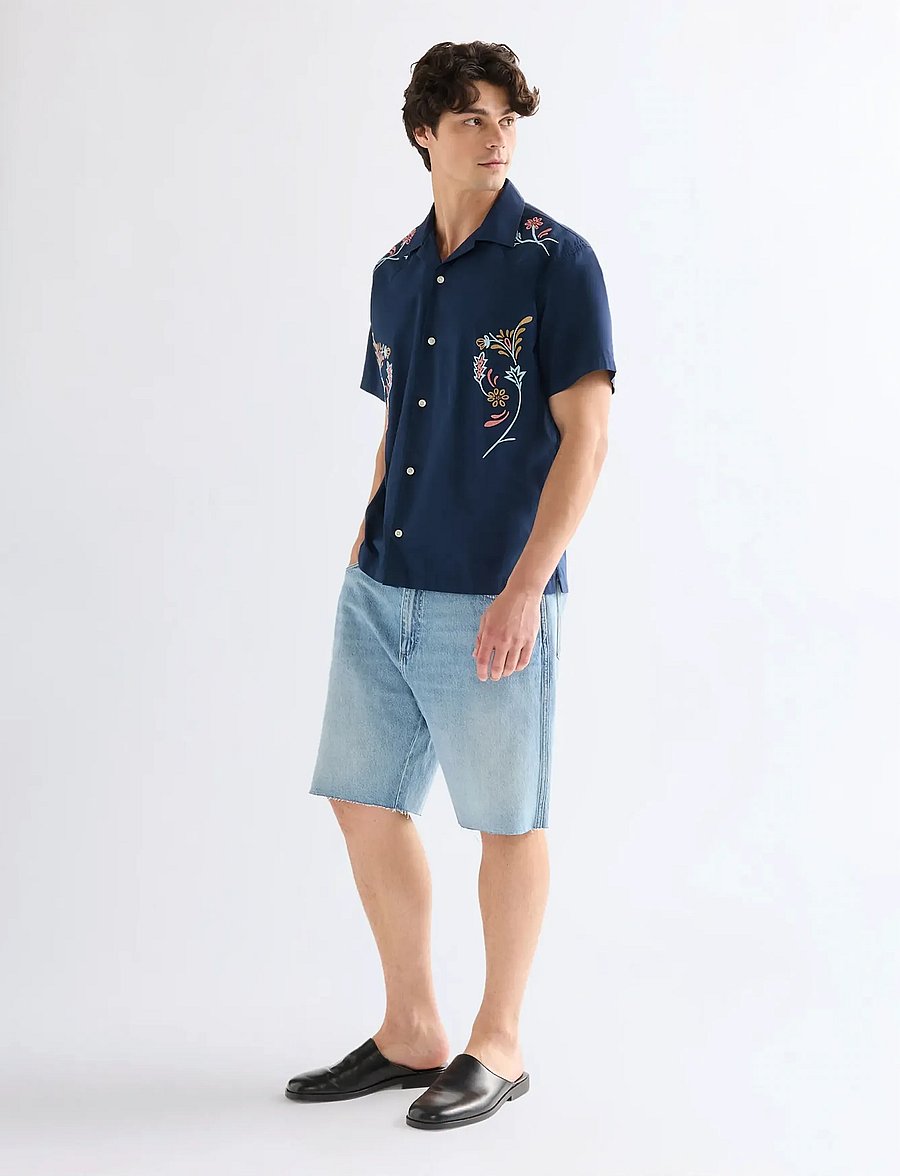 Wrangler - SS W RESORT SHIRT - hemden mit muster - navy floral - 4