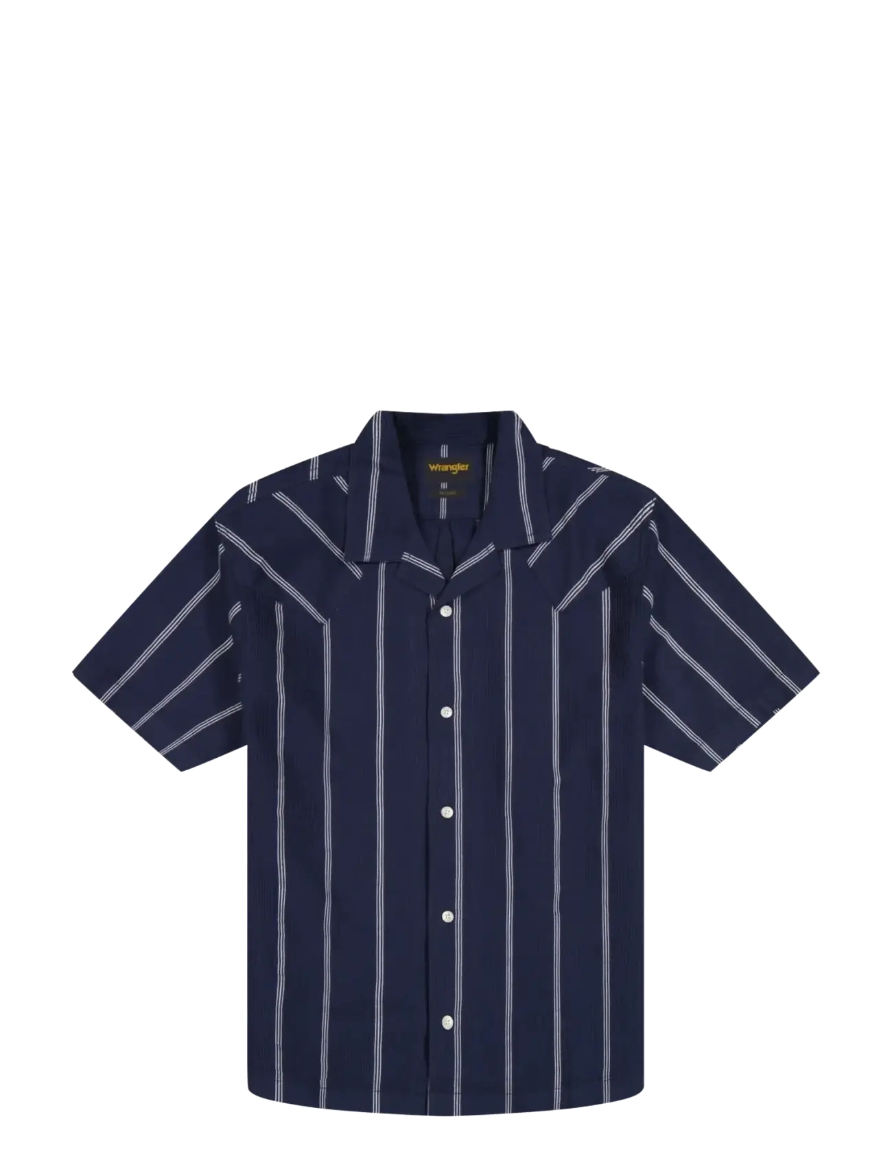 Wrangler SS W RESORT SHIRT - Särgid - NAVY WHITE / navy