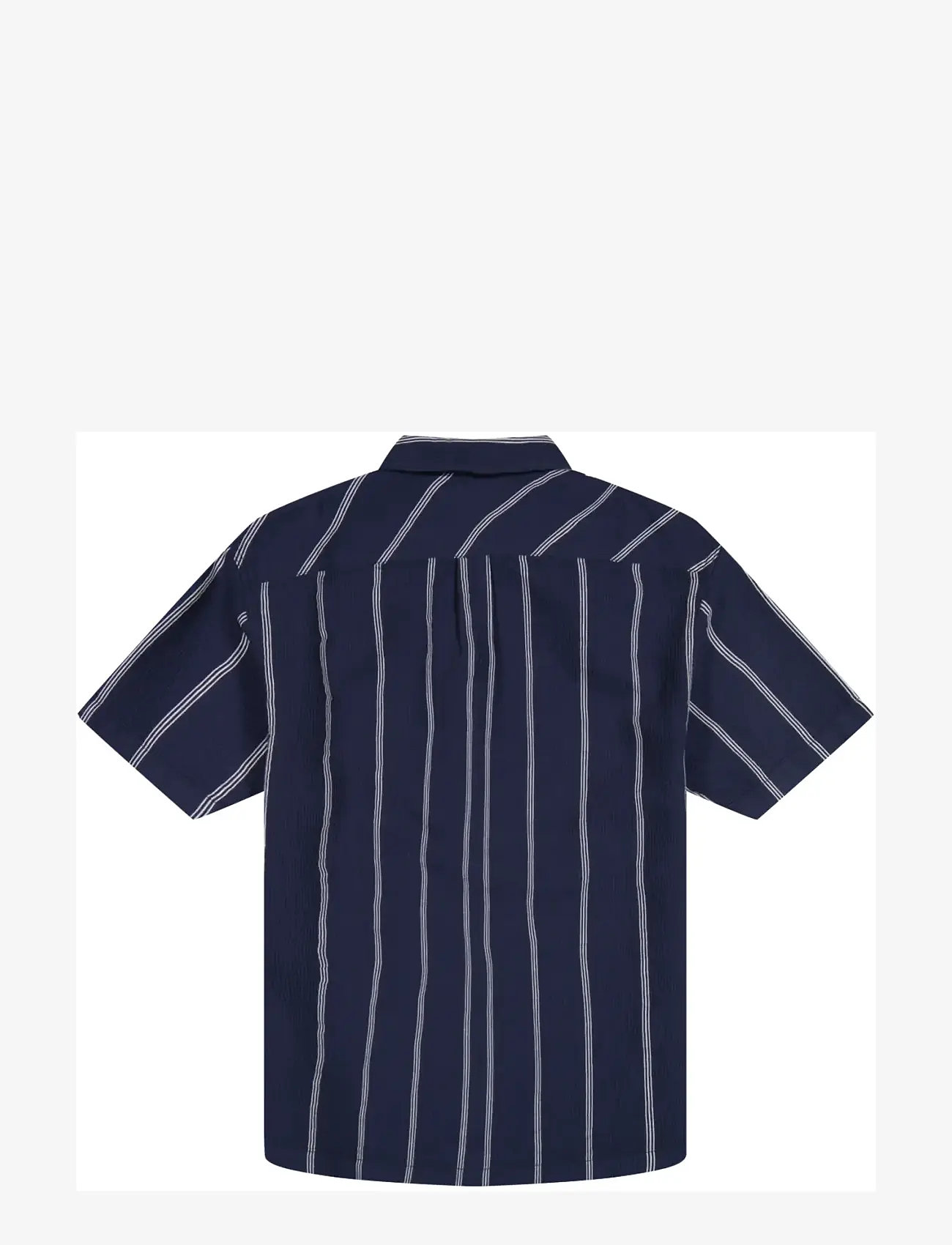 Wrangler - SS W RESORT SHIRT - randiga skjortor - navy white - 2