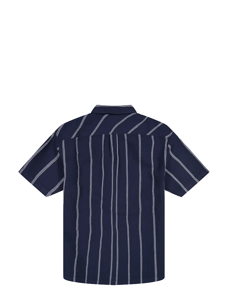 Wrangler - SS W RESORT SHIRT - randiga skjortor - navy white - 2