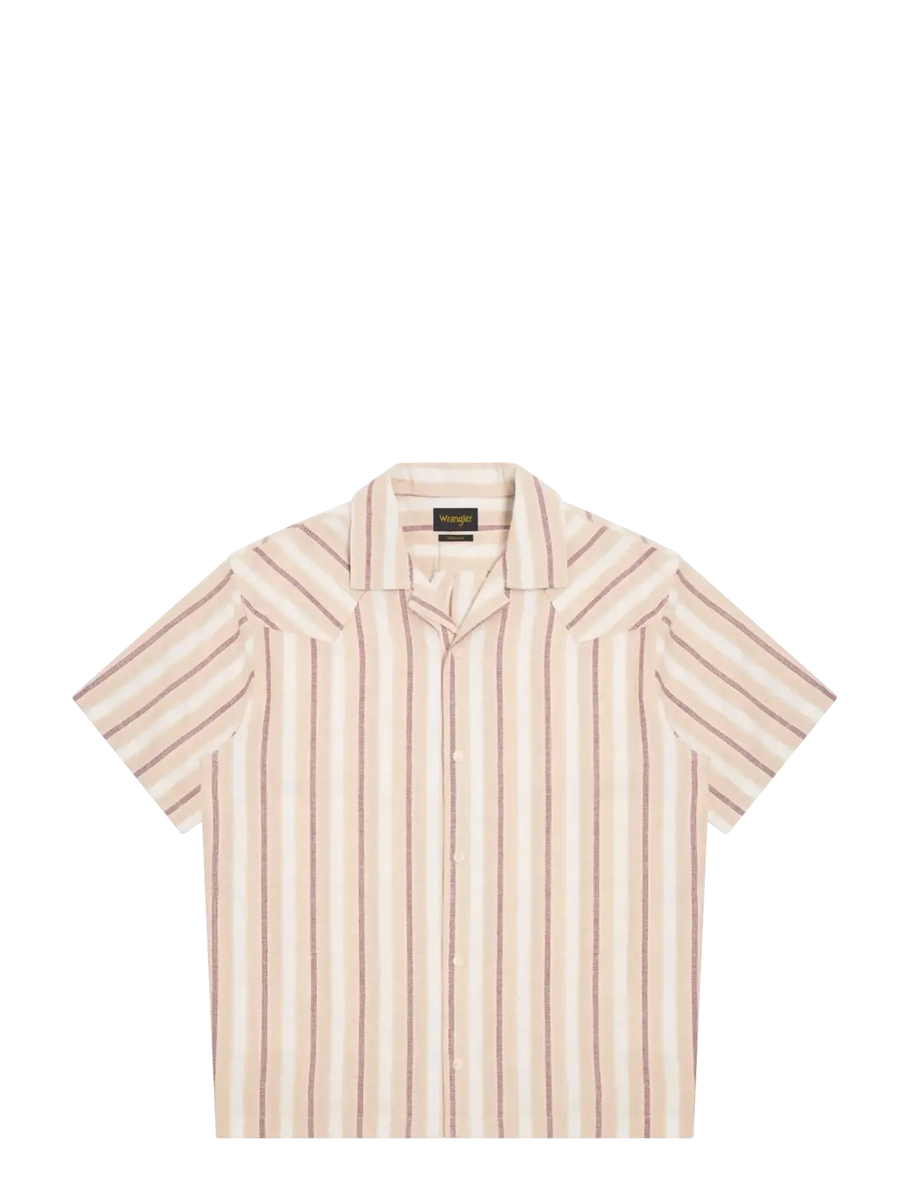 Wrangler SS W RESORT SHIRT - Särgid - TAN RUBY WINE / multi